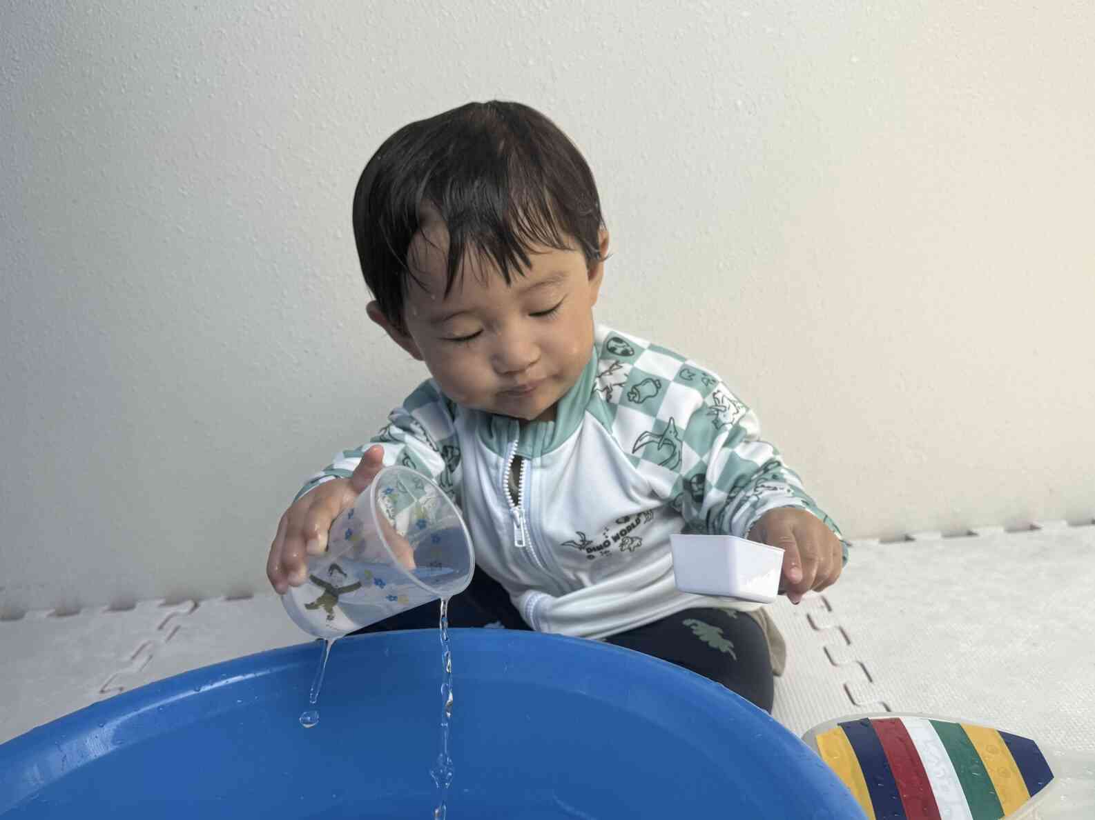 真剣な眼差し…!こっちからこっちへ…!!