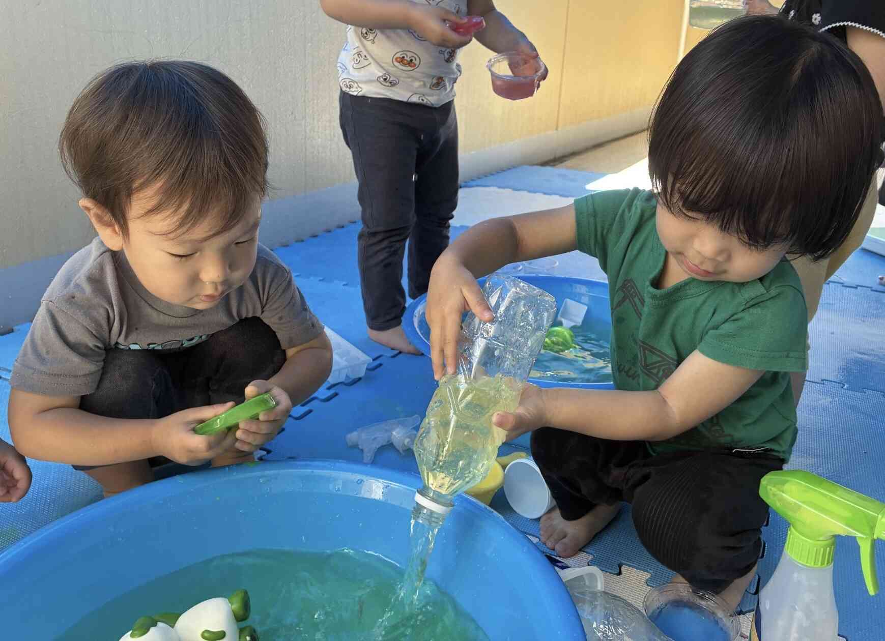 最後の水遊び〜うさぎ組〜