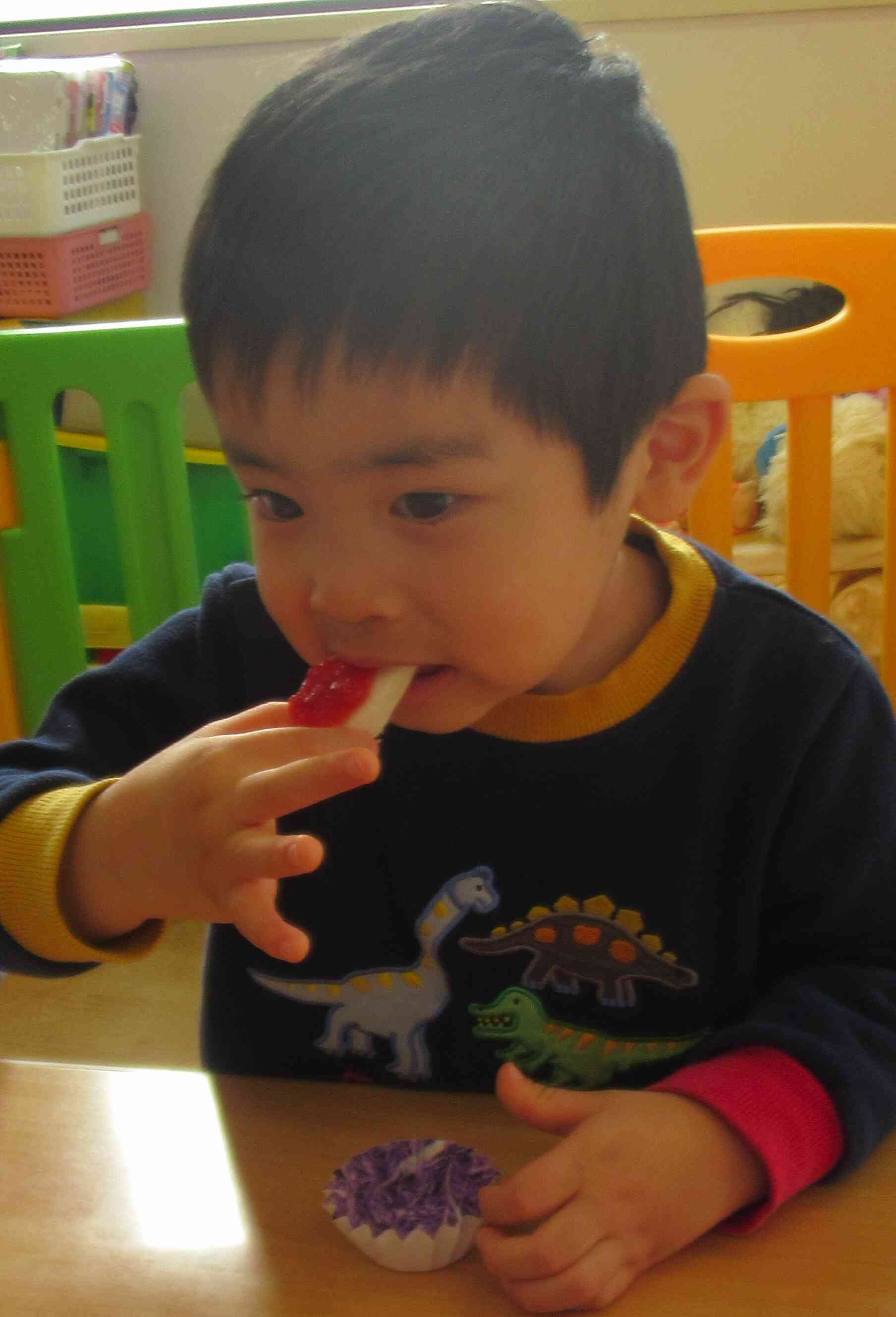 できたてを食べてみよう！