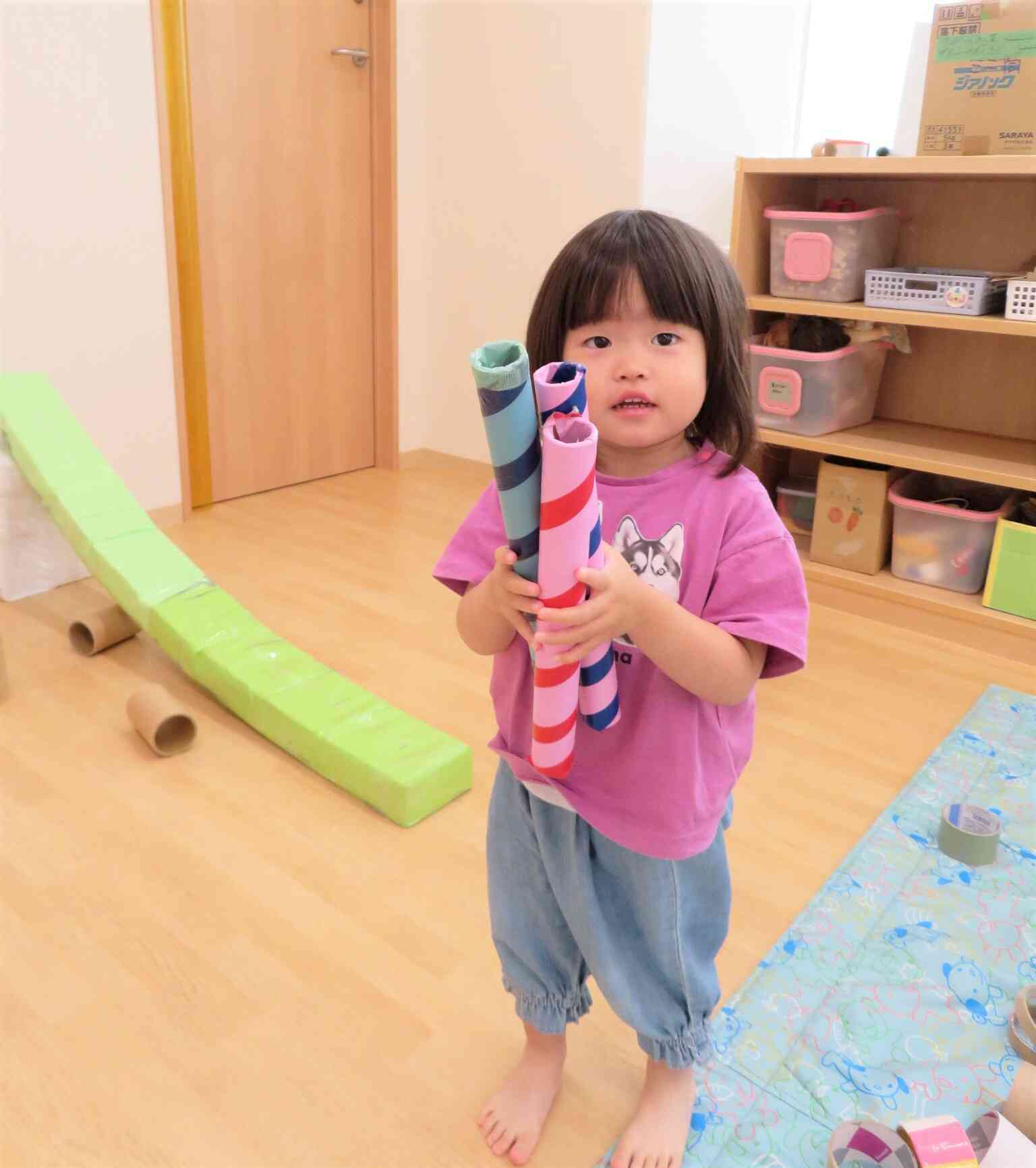 廃材あそびもしましたよ♪
