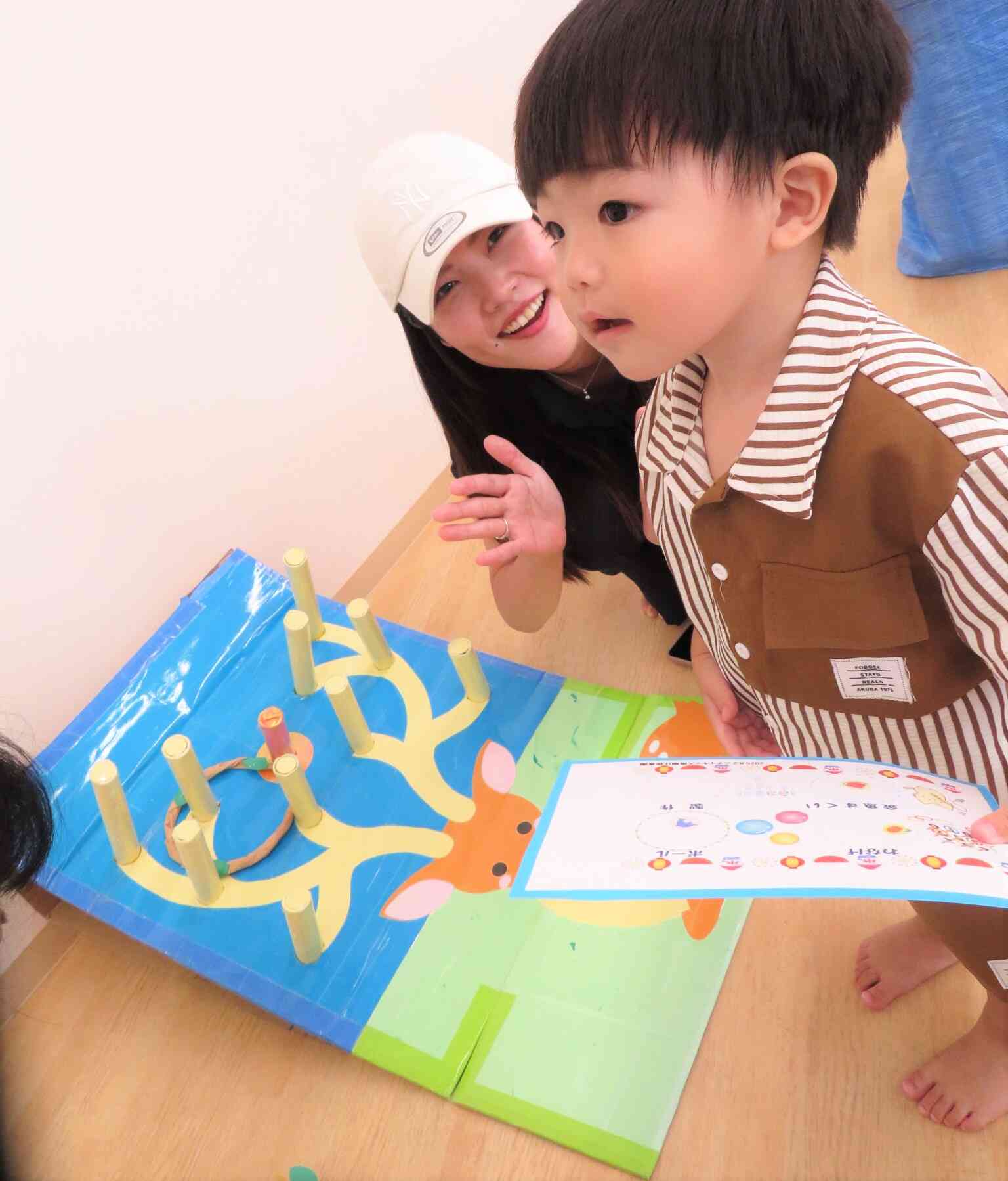 輪投げゲームをコンプリート！