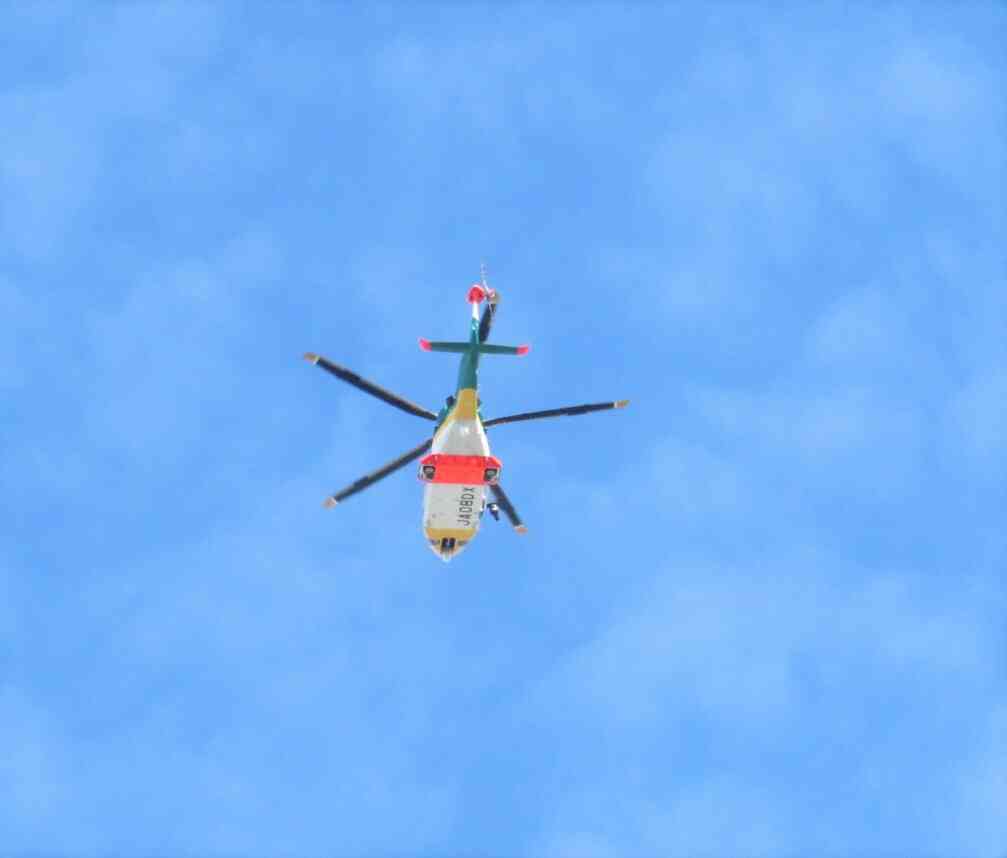 あっヘリコプターを発見♪