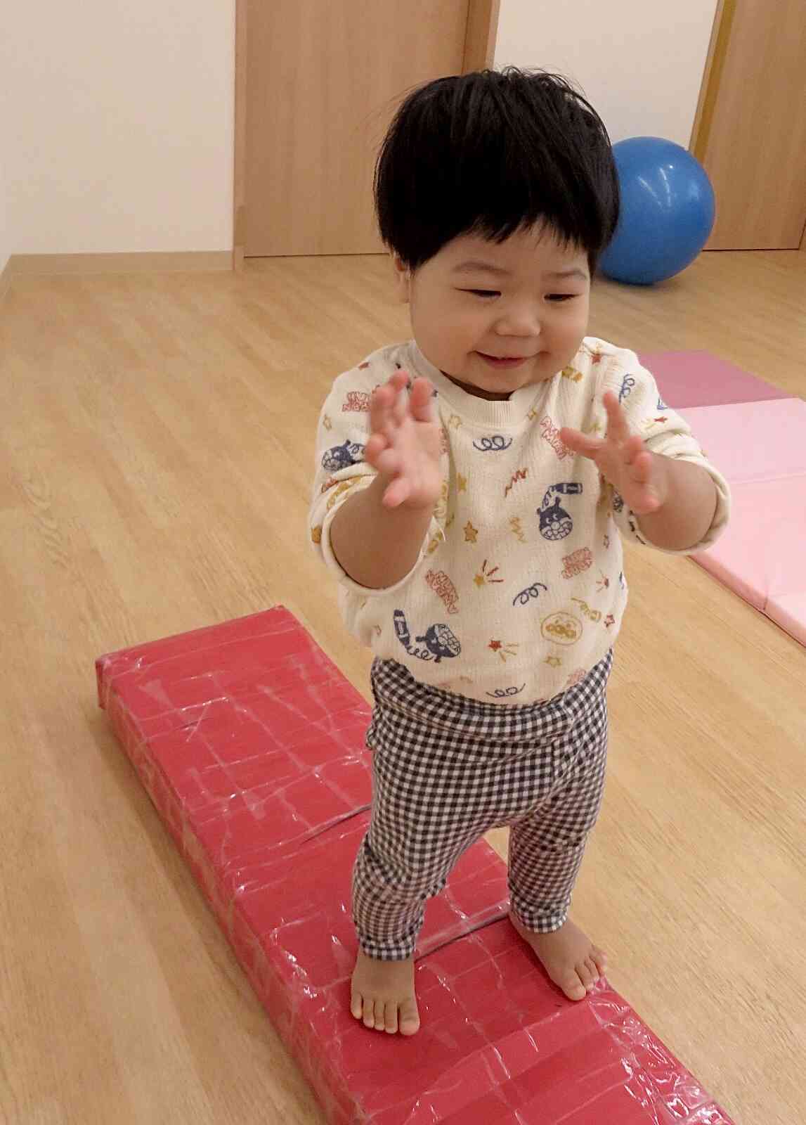 平均台に挑戦です！