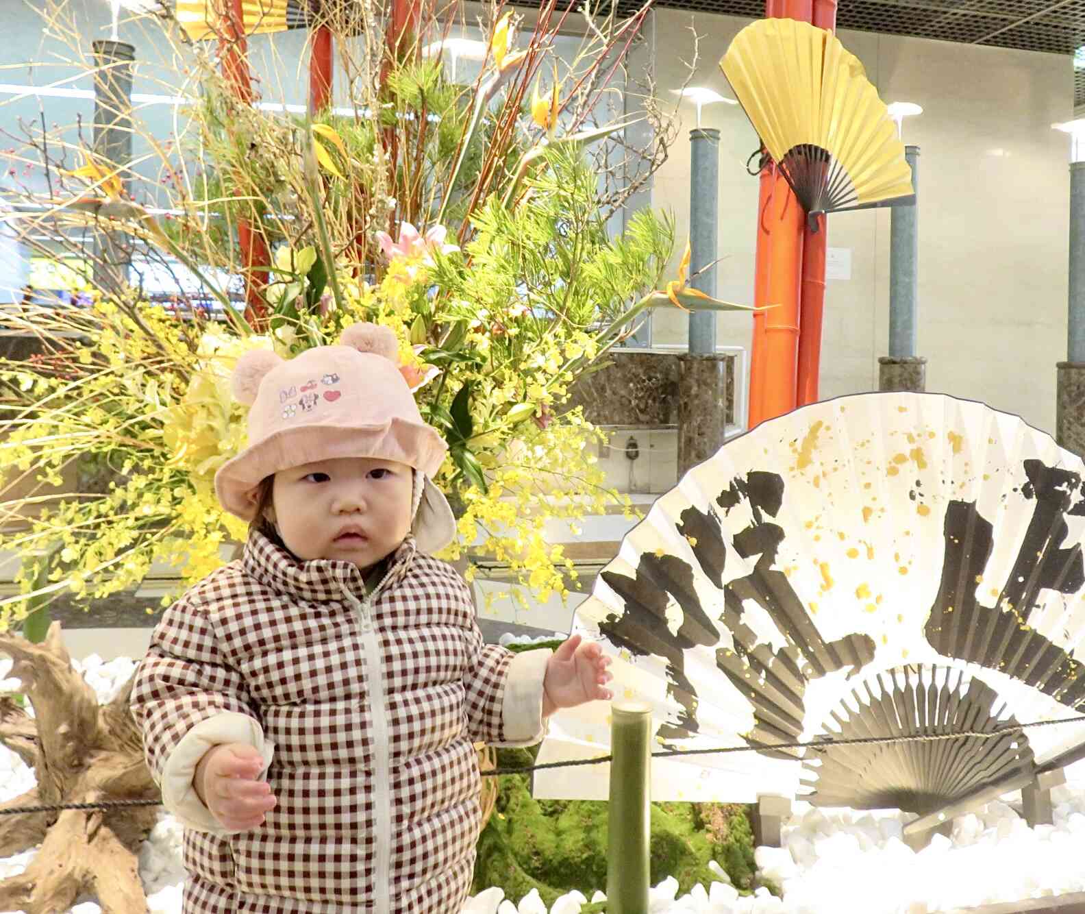 生花があるお正月飾り飾りを見つけました!