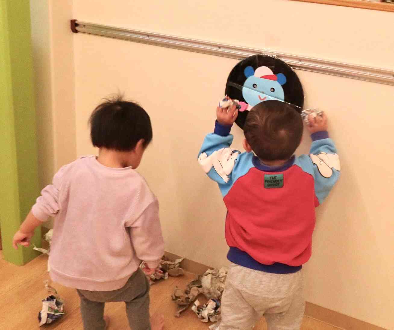 豆まきの練習をしました♩