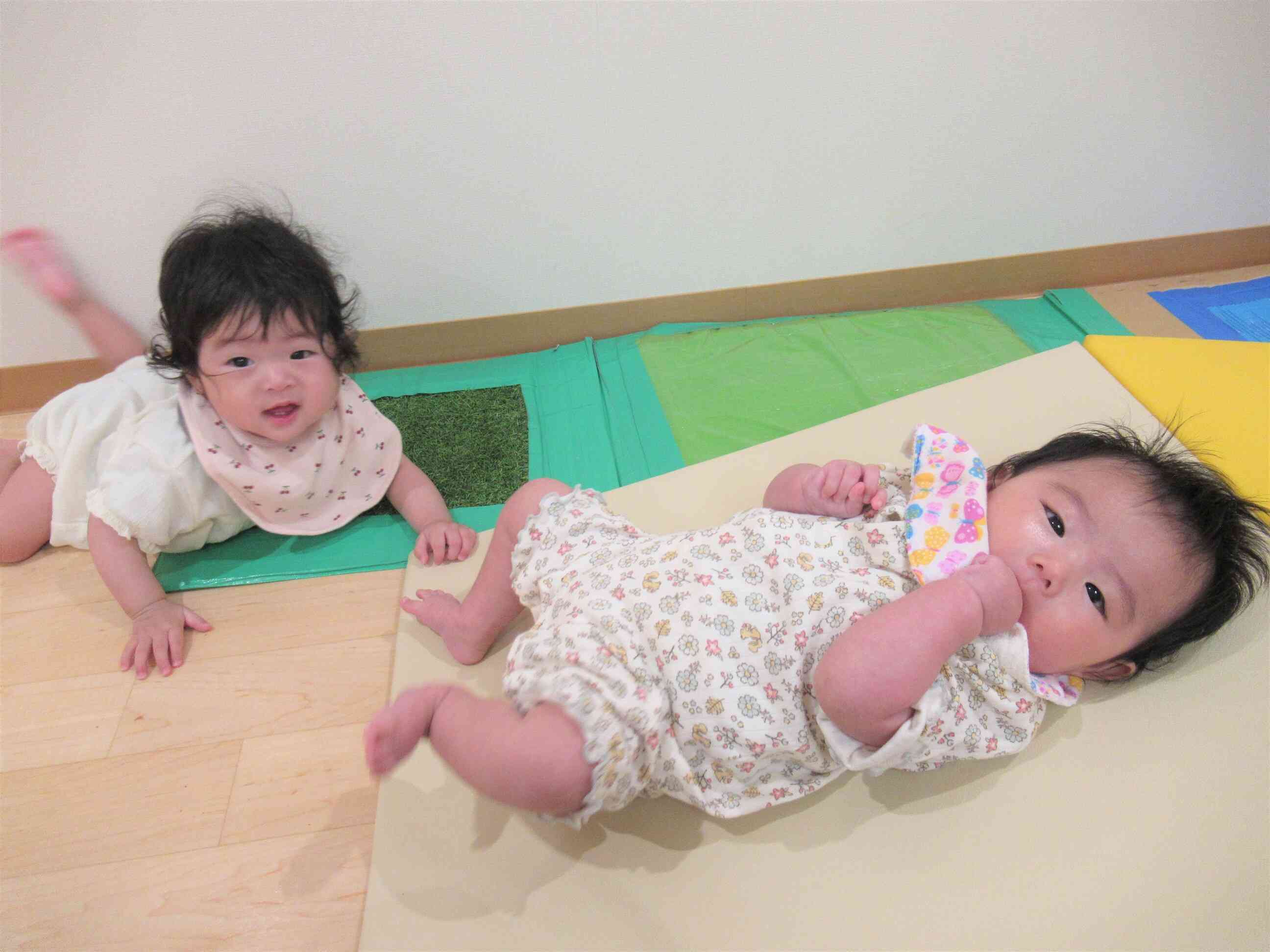 廊下で遊ぼ♪
