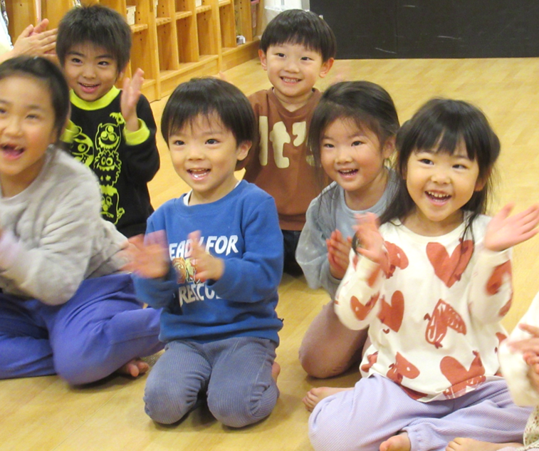 リズムに合わせて