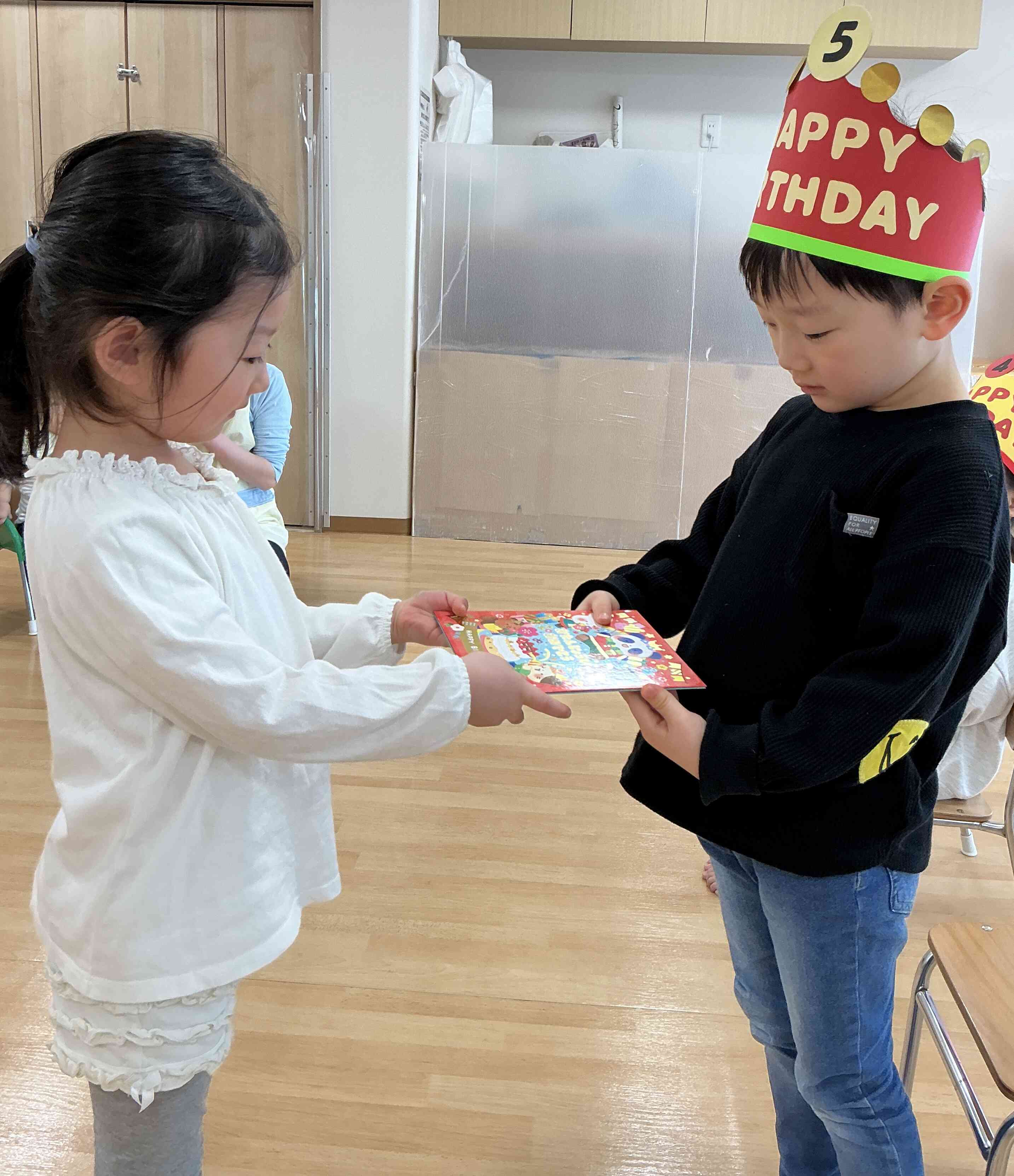 誕生カードのプレゼント