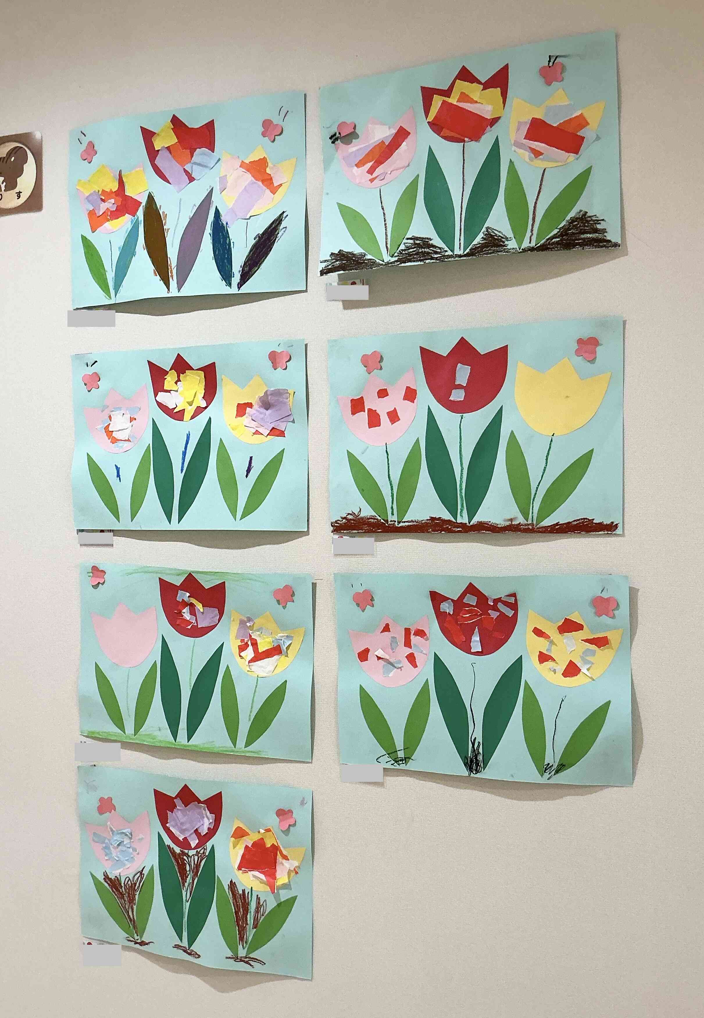 りす組(3歳児)の作品です