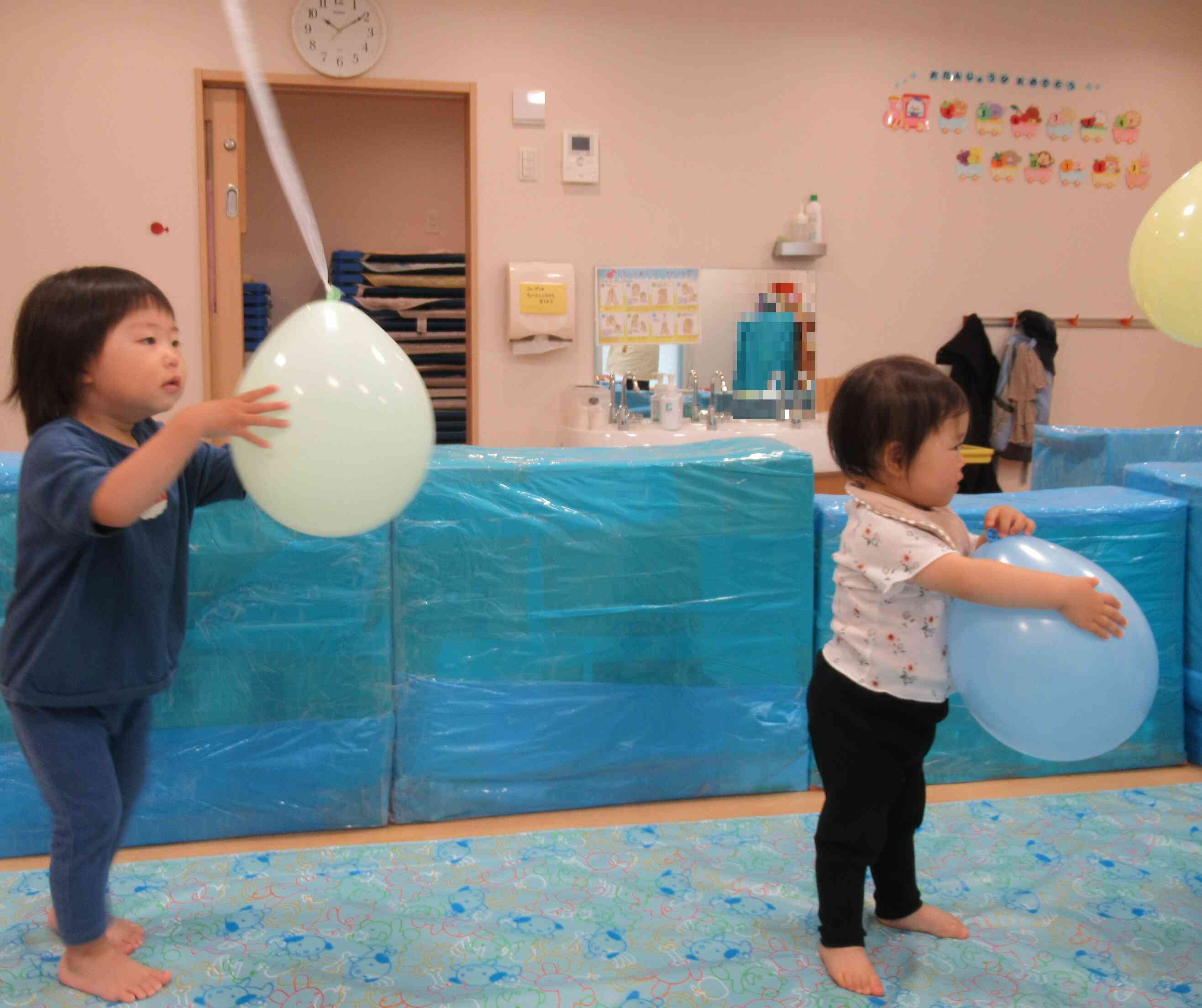 風船遊び♪