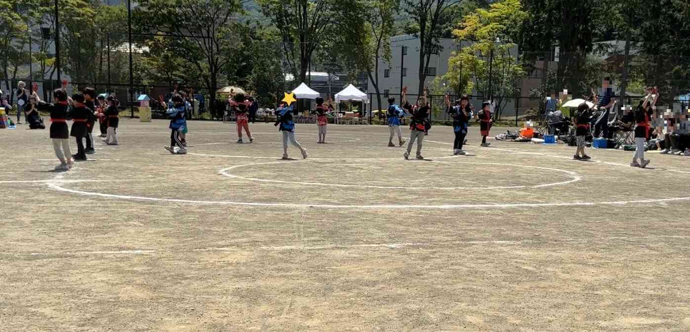 4・5歳児による「よさこい」