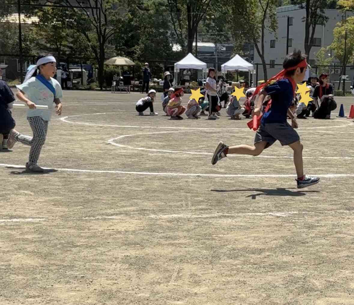 4・5歳児合同「リレー」