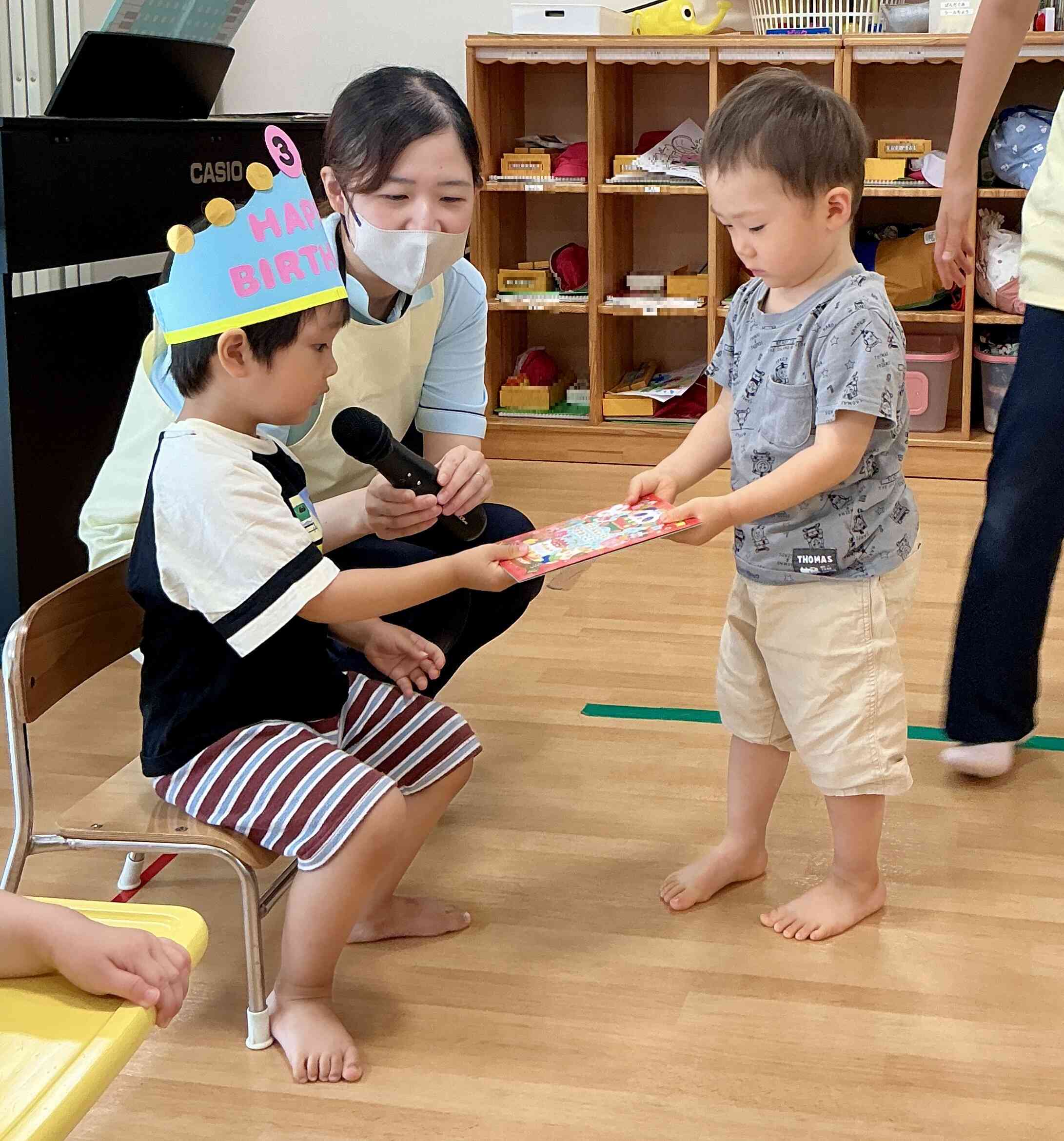 誕生カードのプレゼント