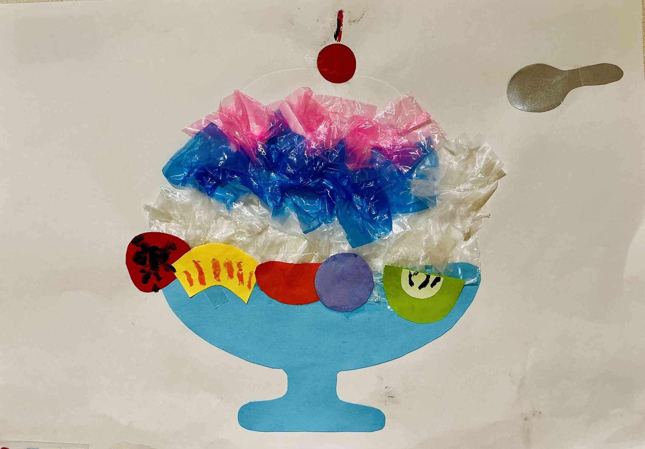 りす(3歳児)組の「かき氷」