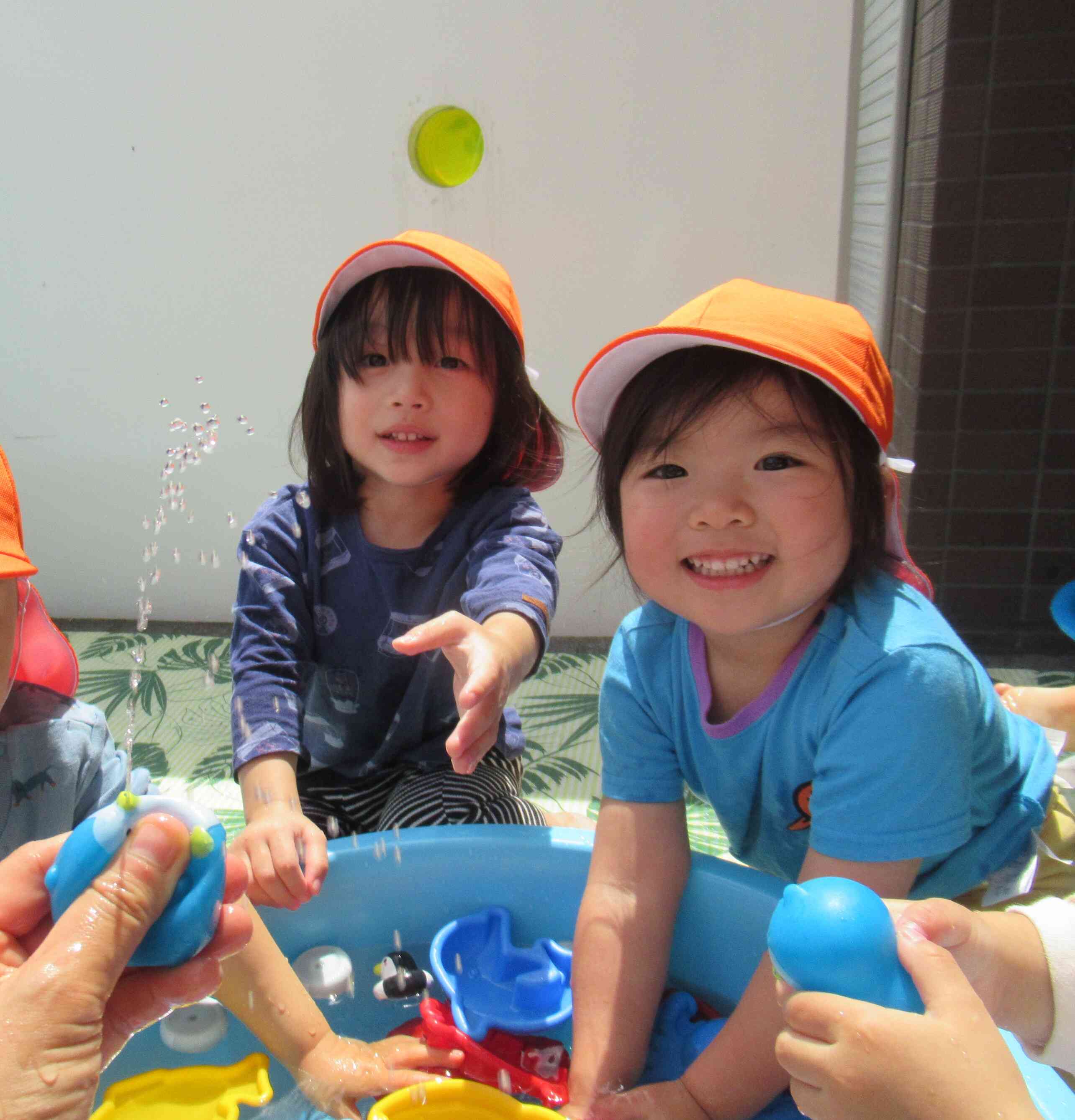 水がかかっても大丈夫！