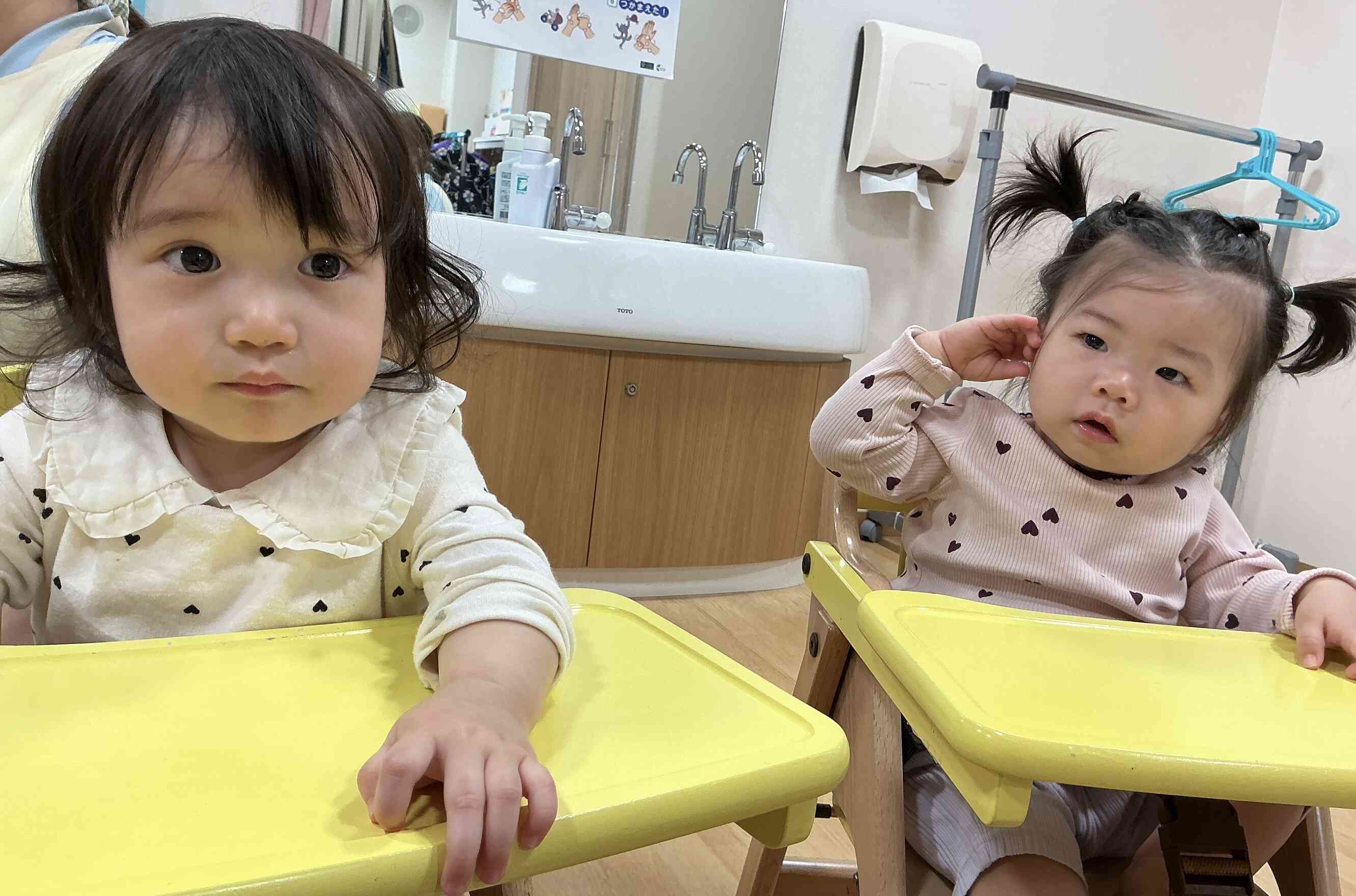 ひよこ組さんも質問タイム「はーい」