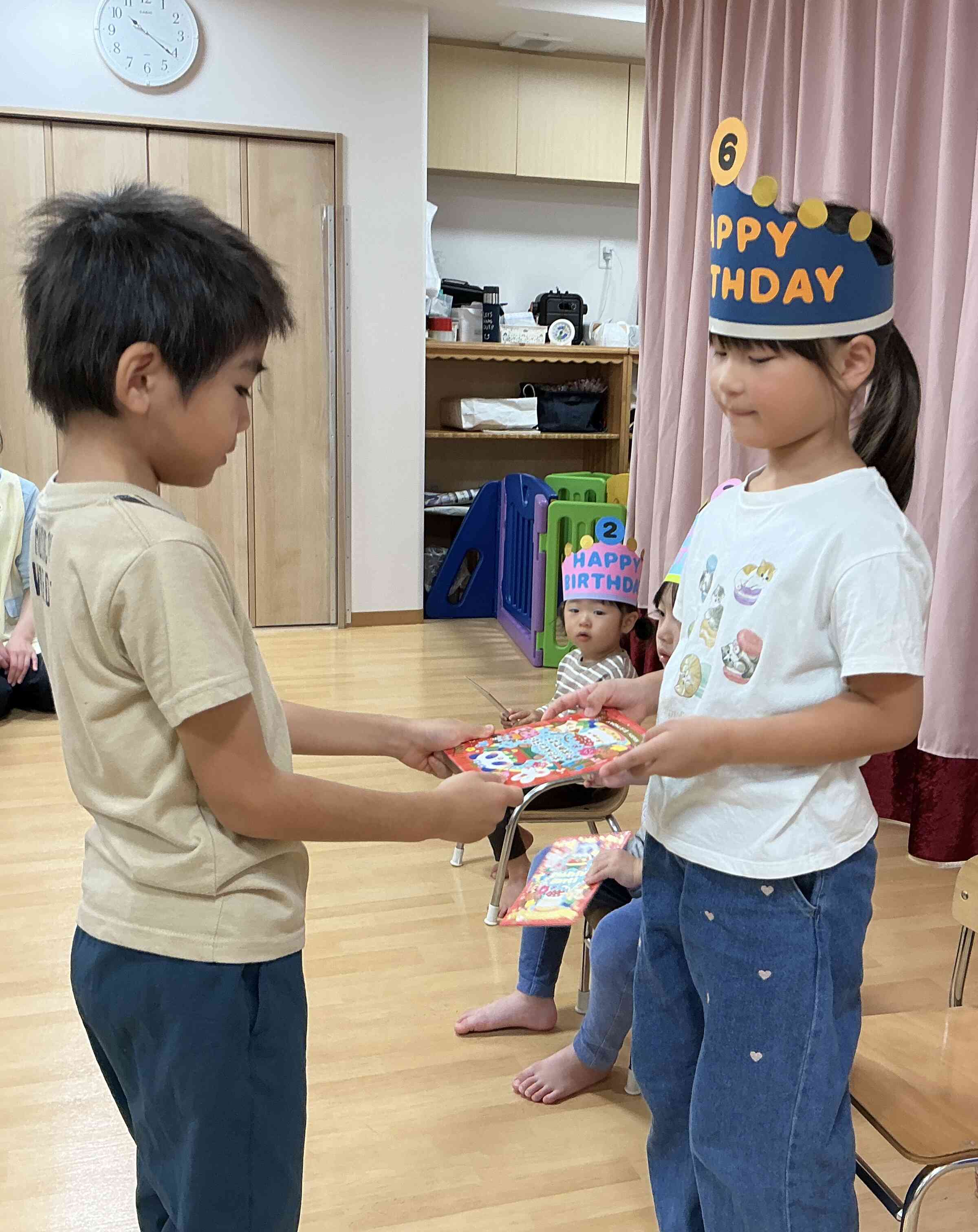 きりん組は最後の誕生会