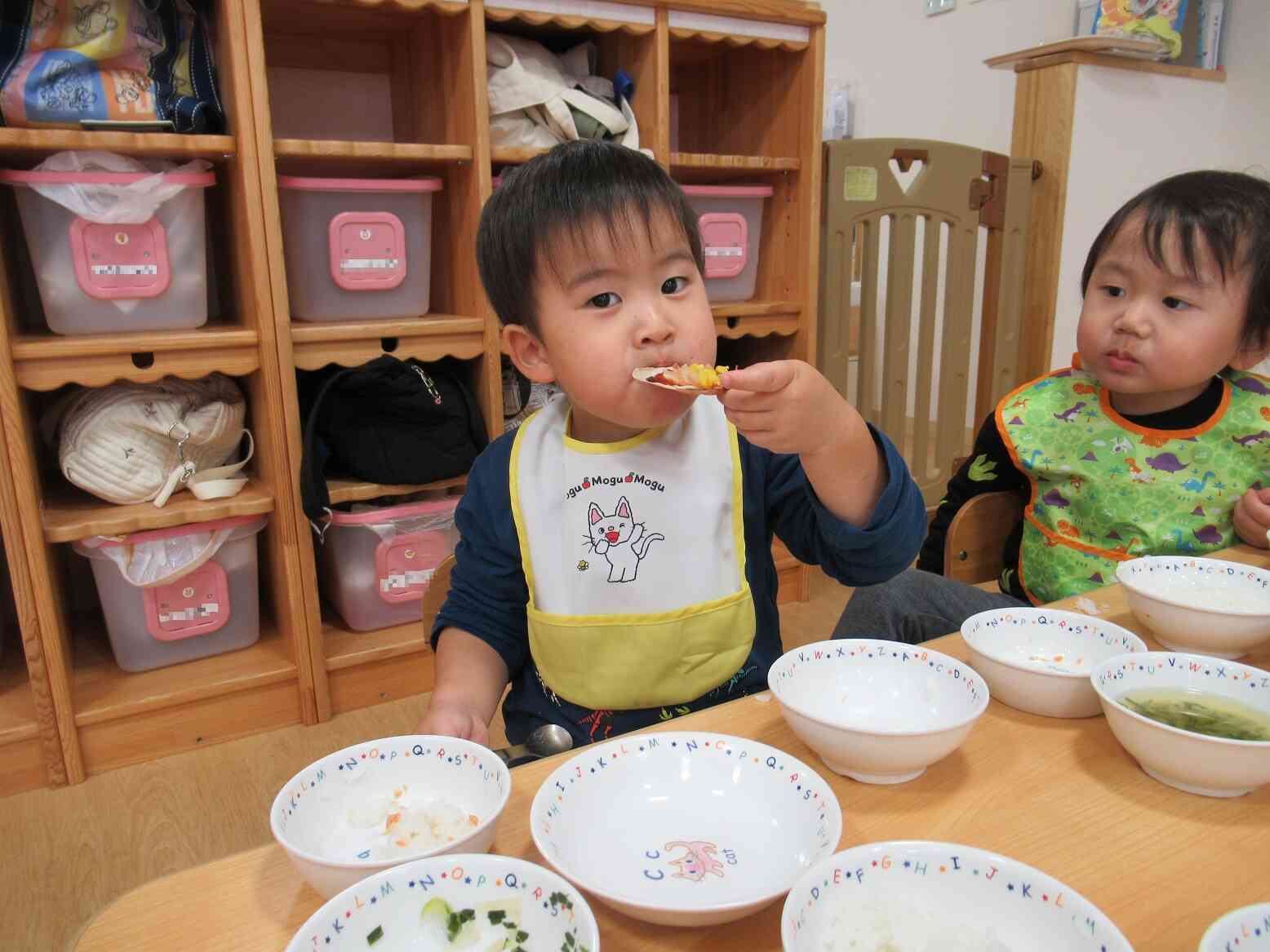 「おいしいね～」