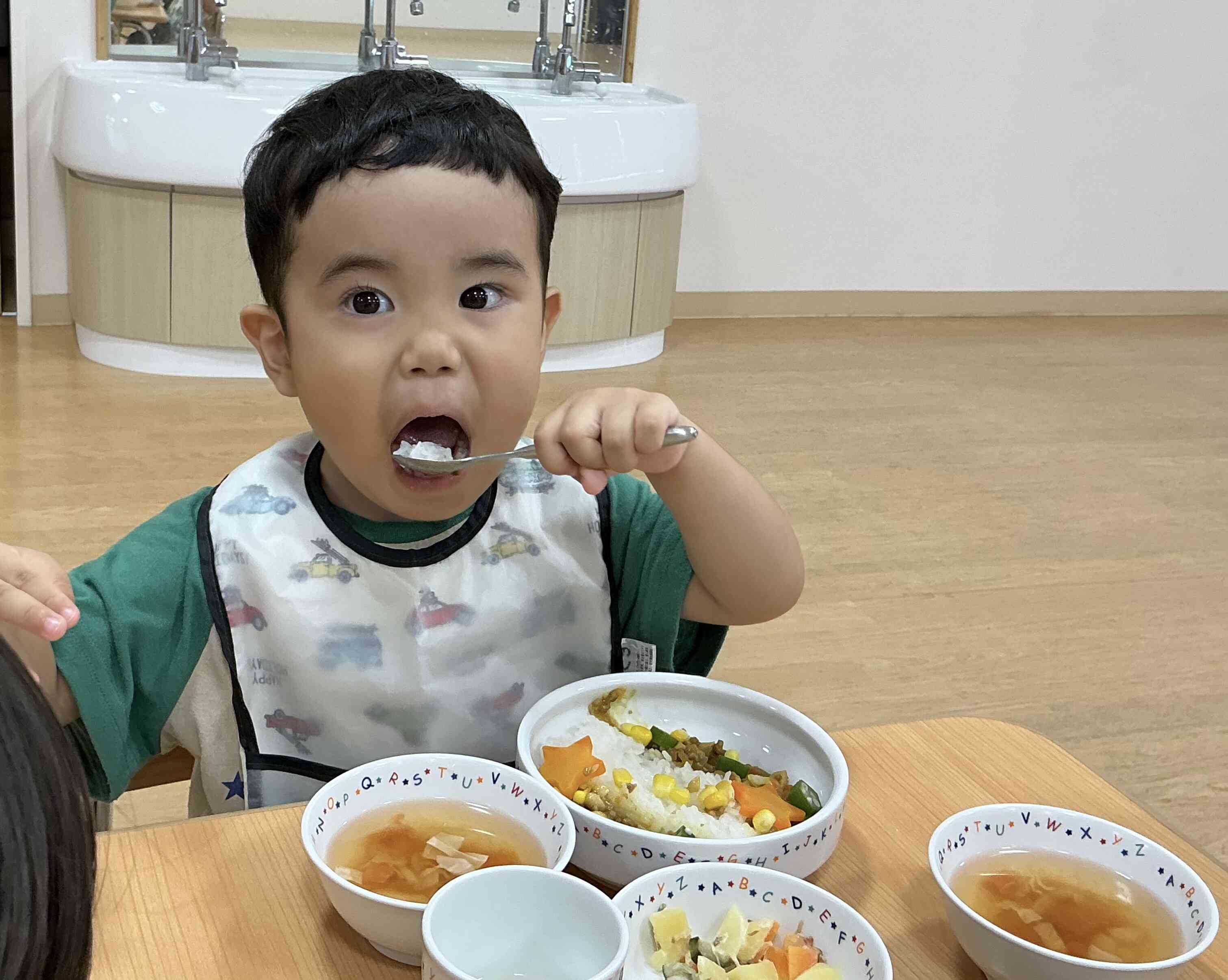 たくさん食べるよー！