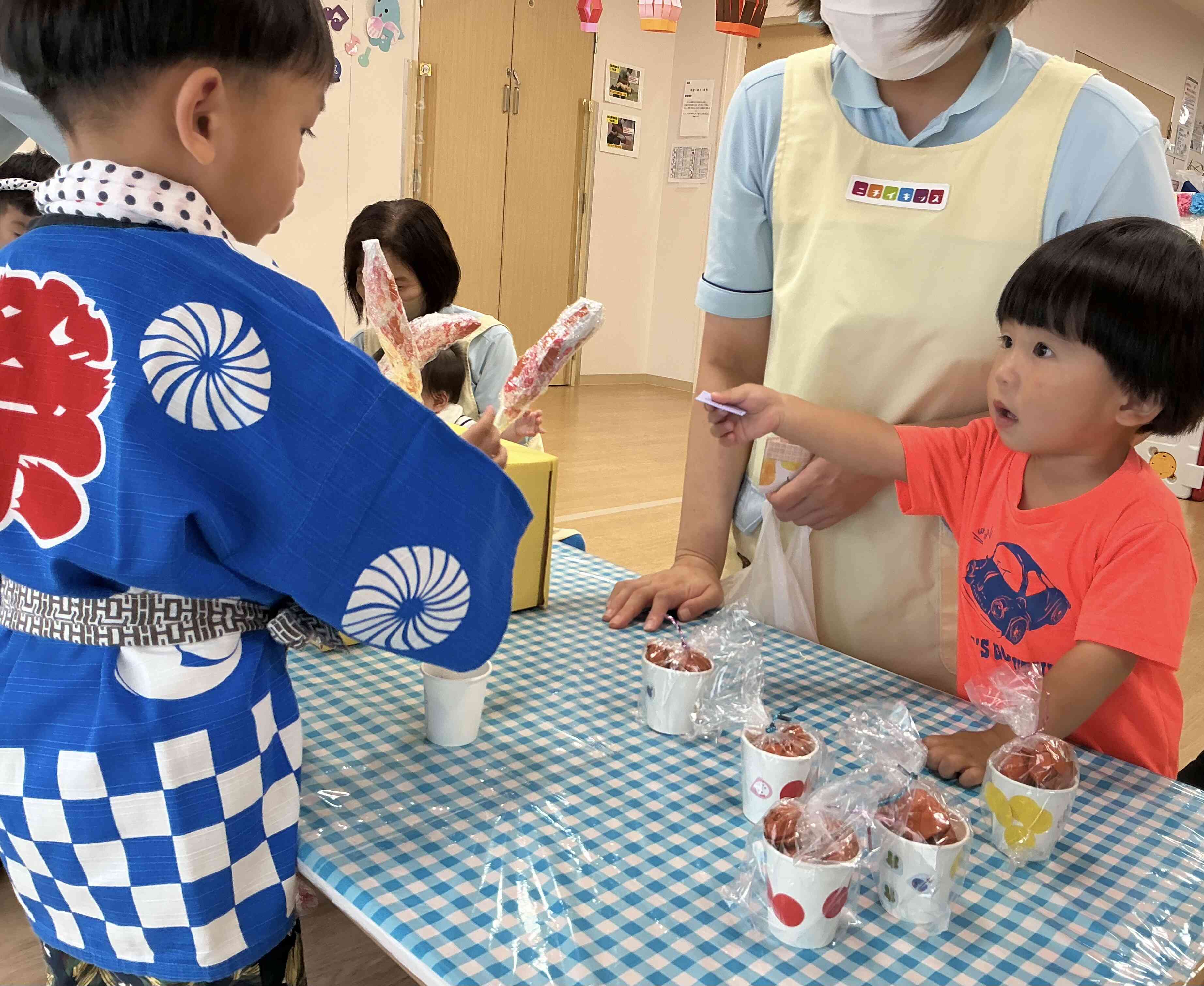 お祭りごっこ♬(あひる組)