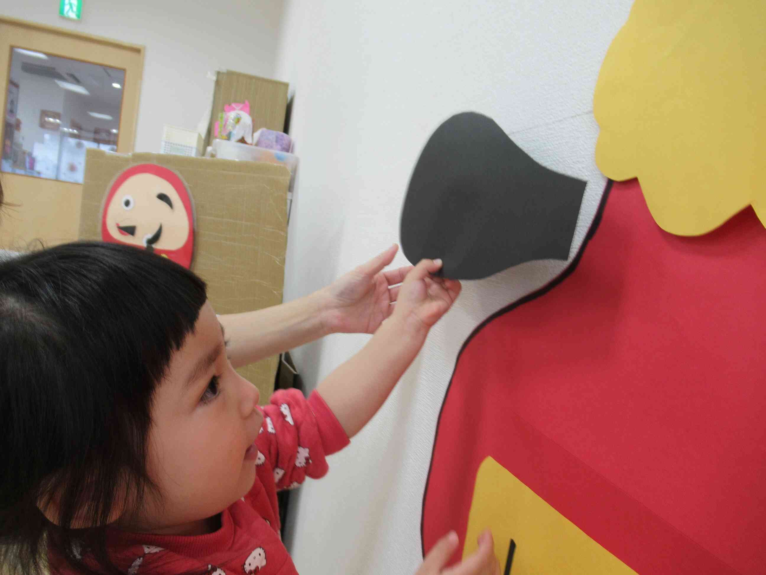 ２歳児クラスのお友達です。