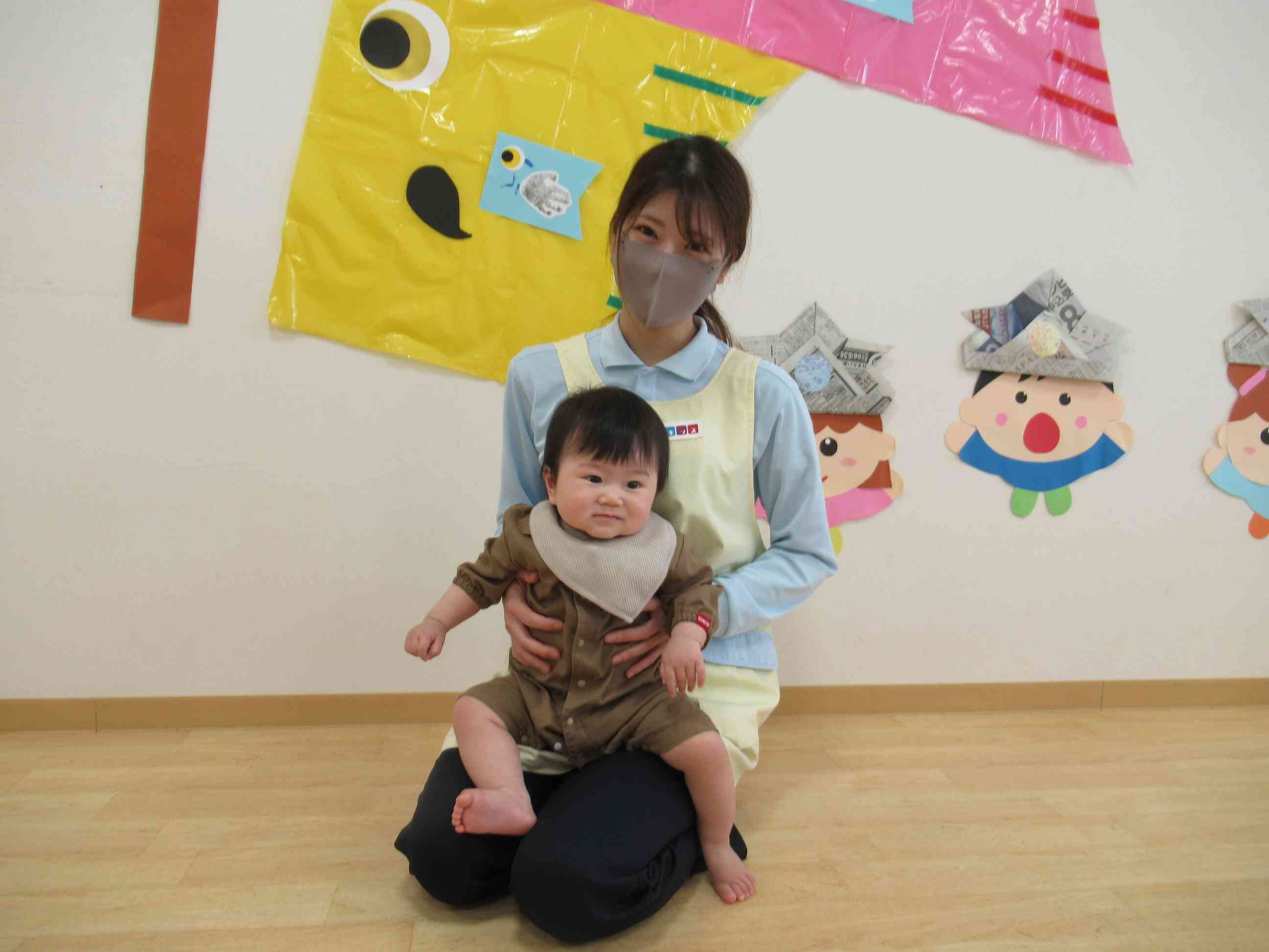 0歳児クラスのお友達です。