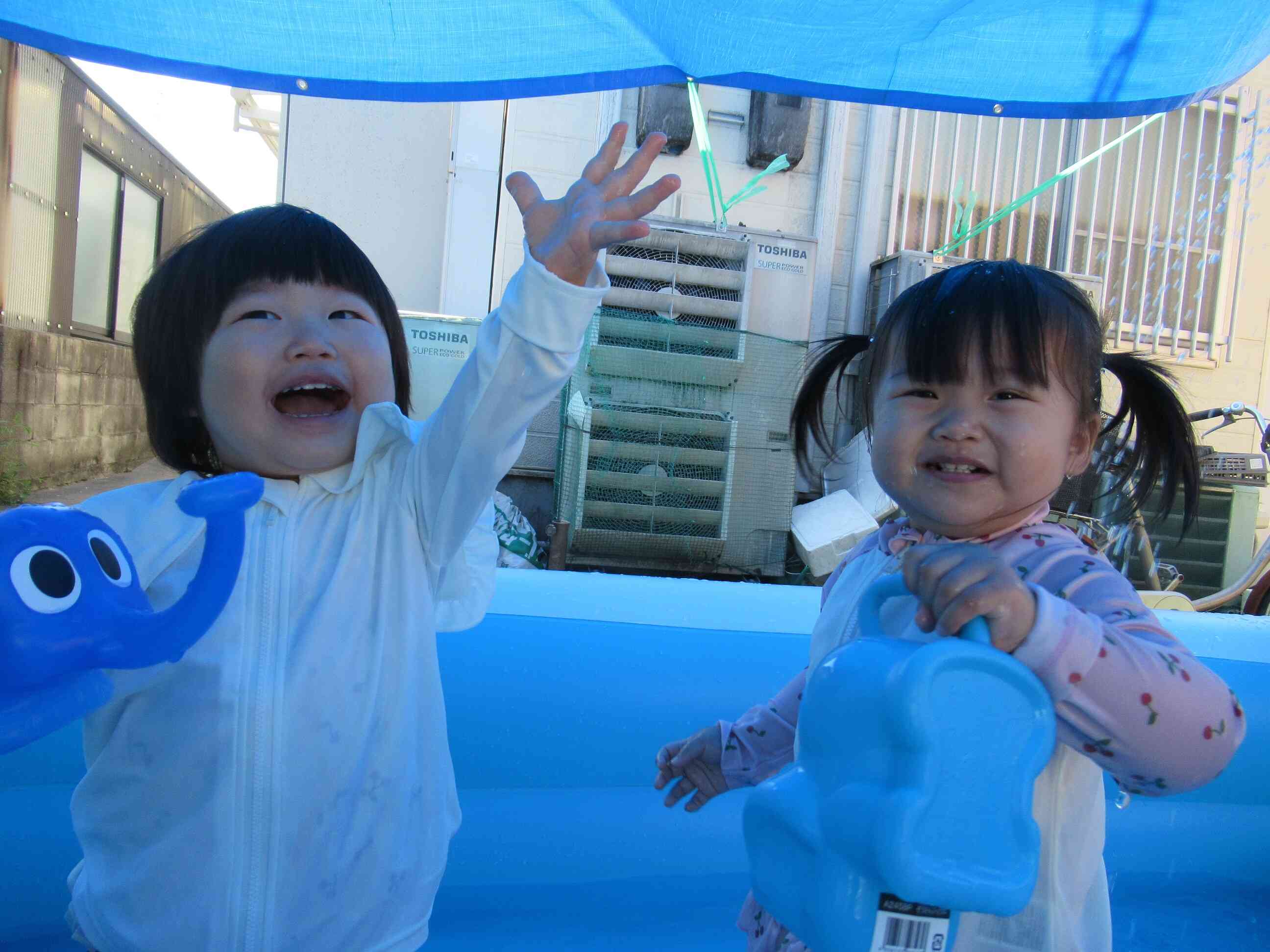 こっちにもお水かけて！