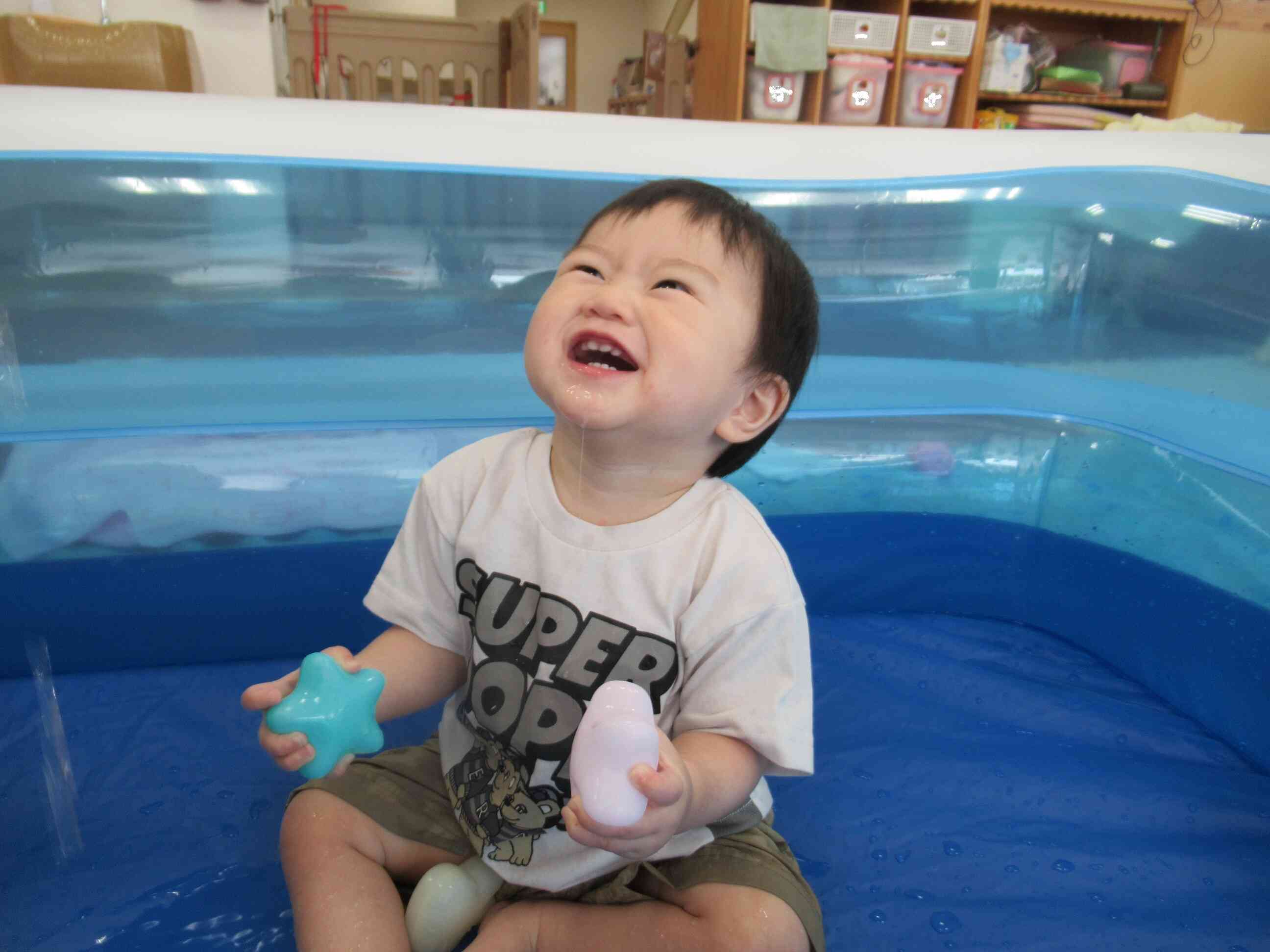 水が落ちて来たよ
