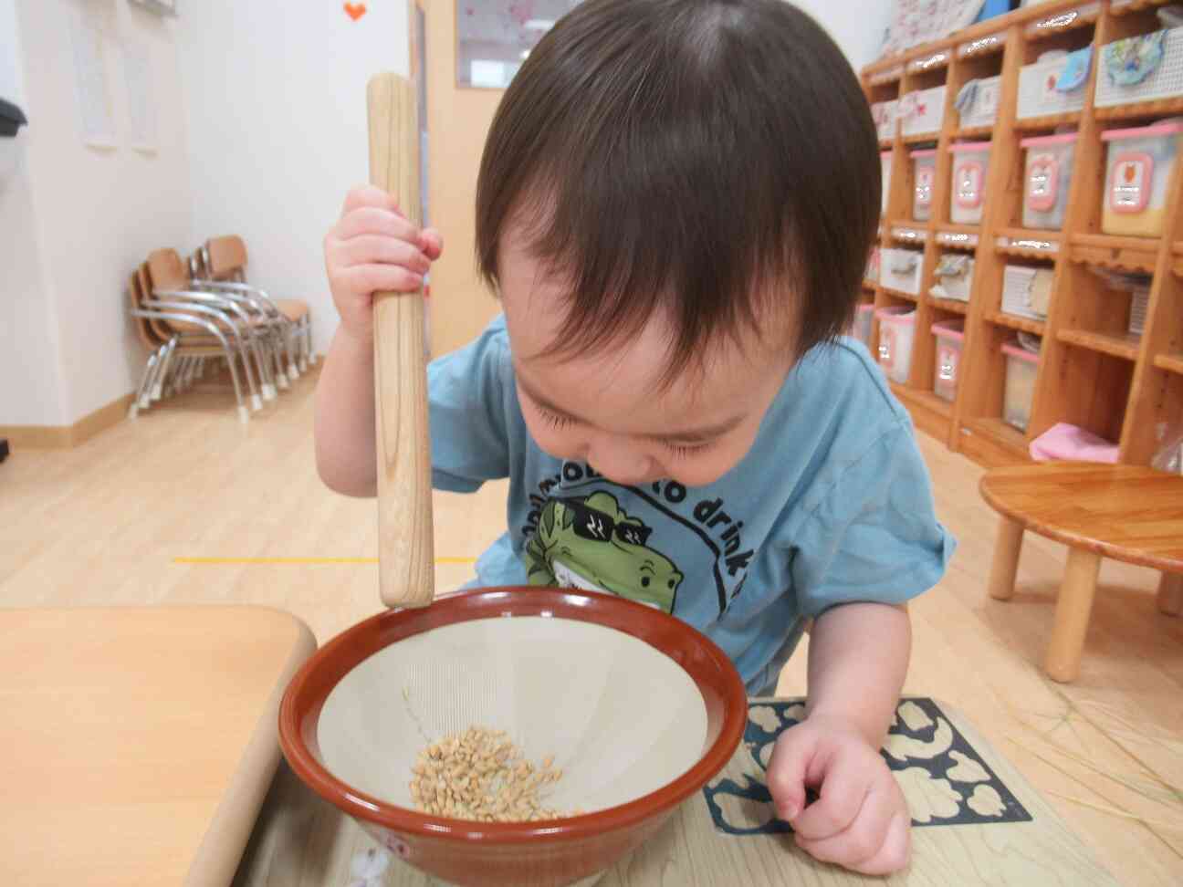 お米出来ているかな？