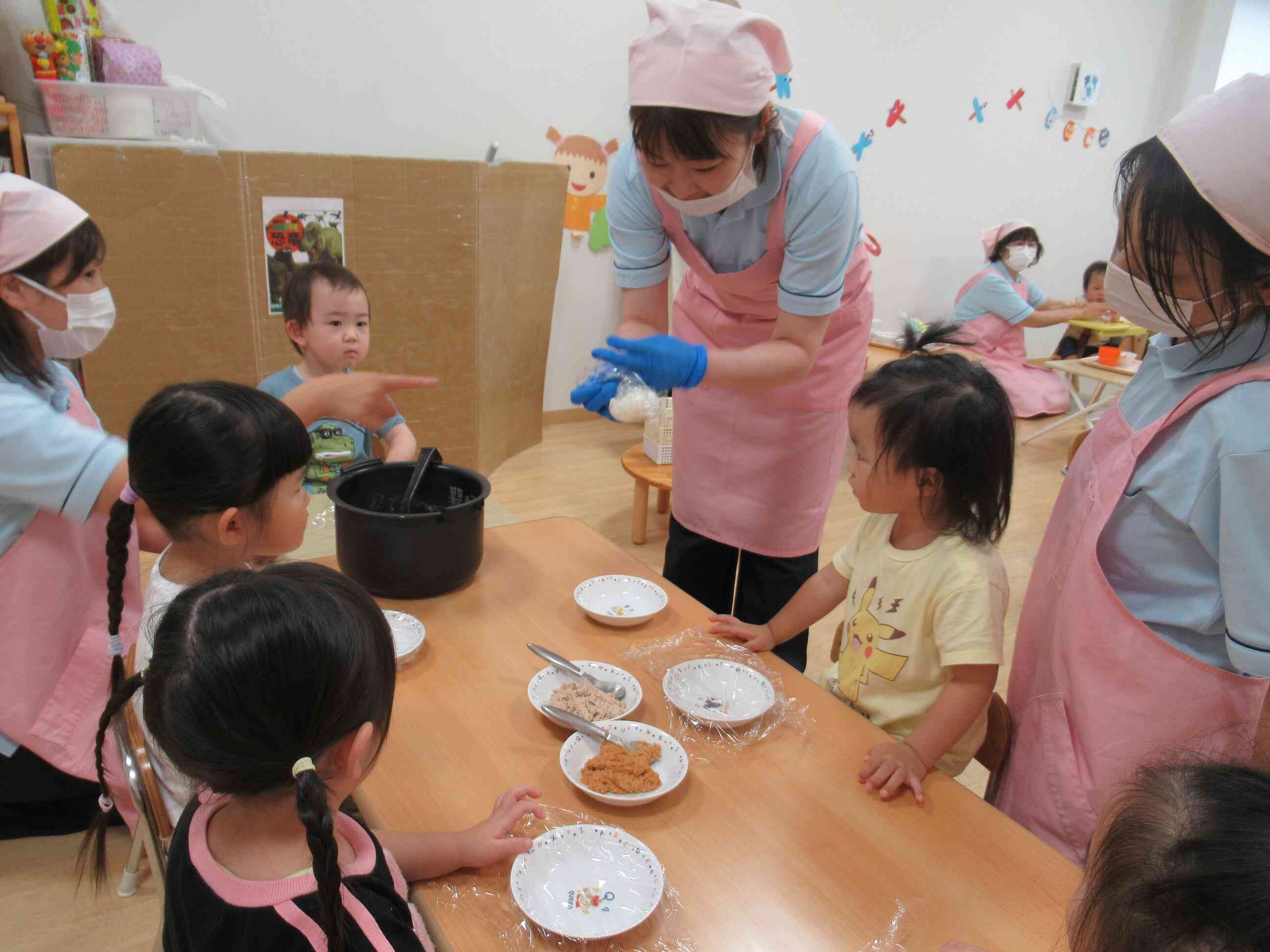 おむすびを作りました。