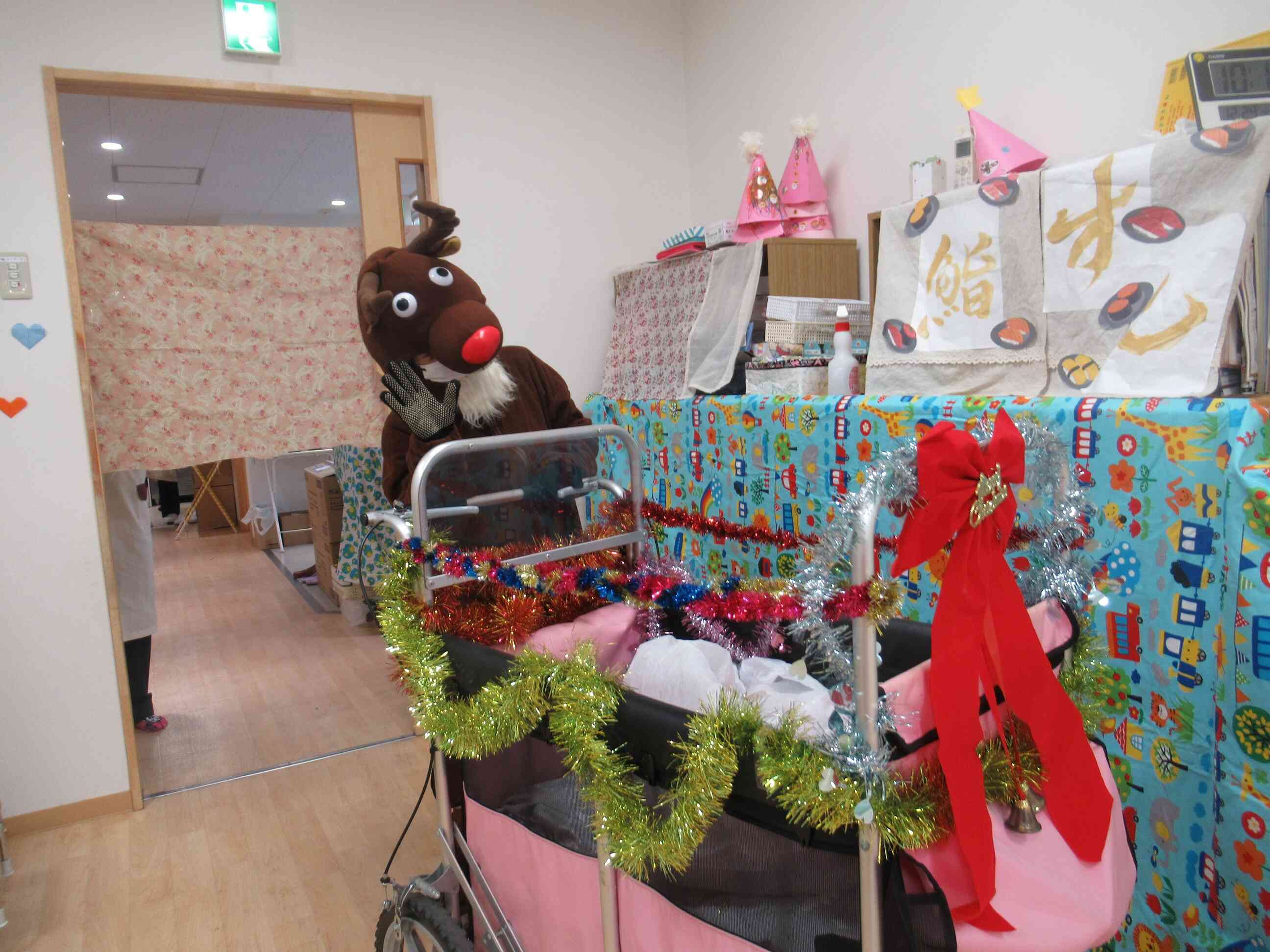 トナカイさんも来てくれましたよ。