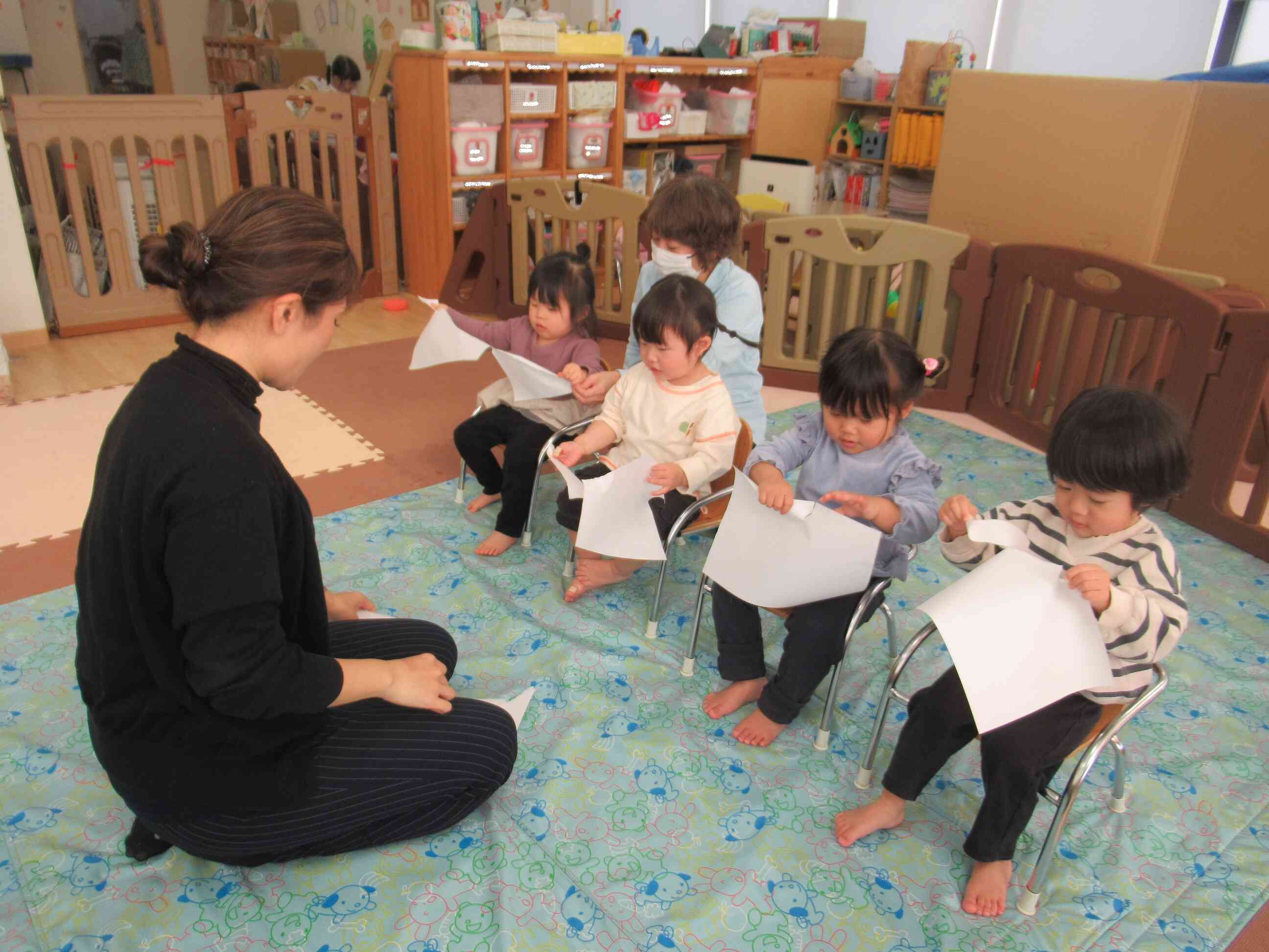 雪を作ります。