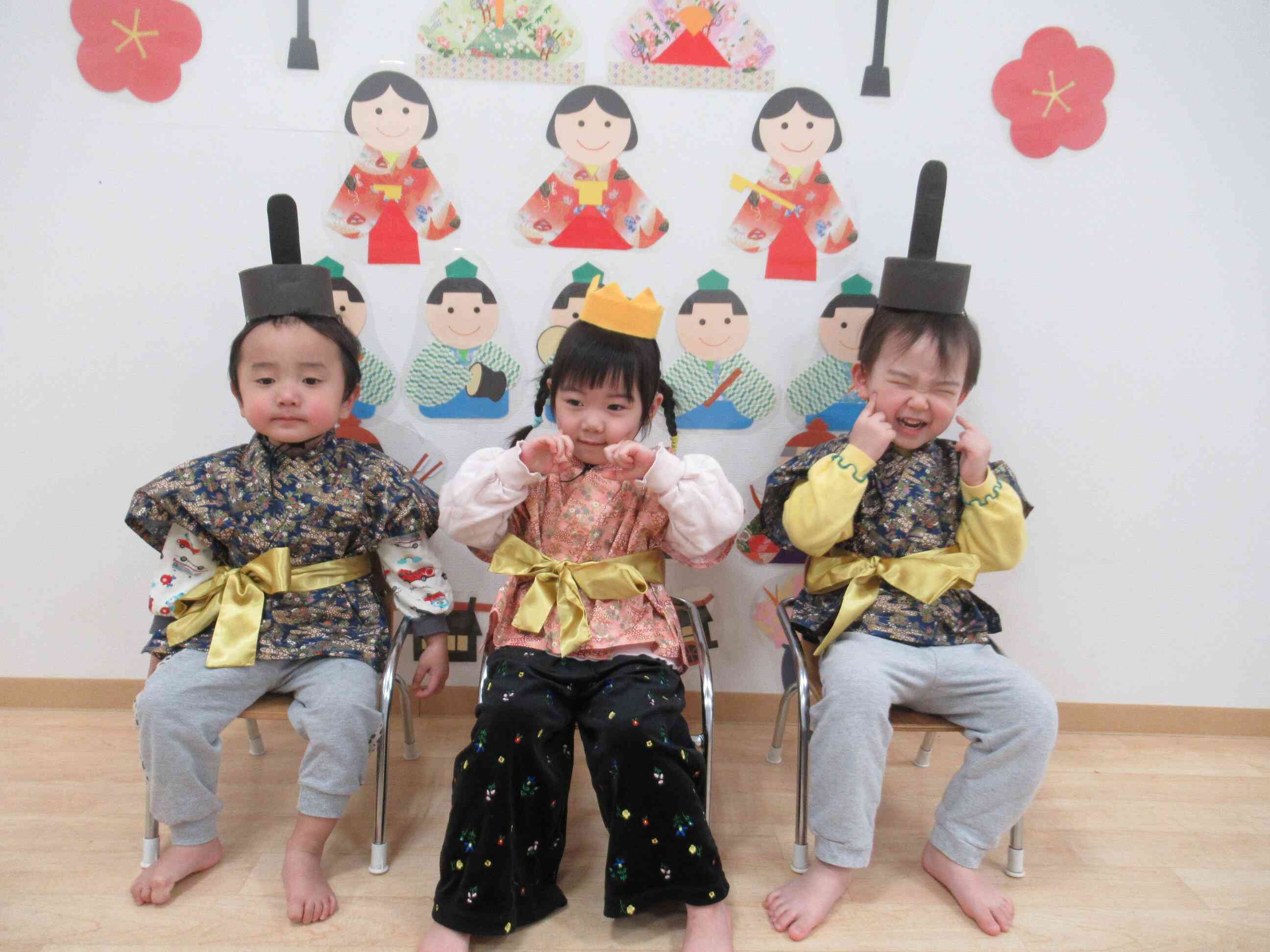 ３人で楽しそうです。