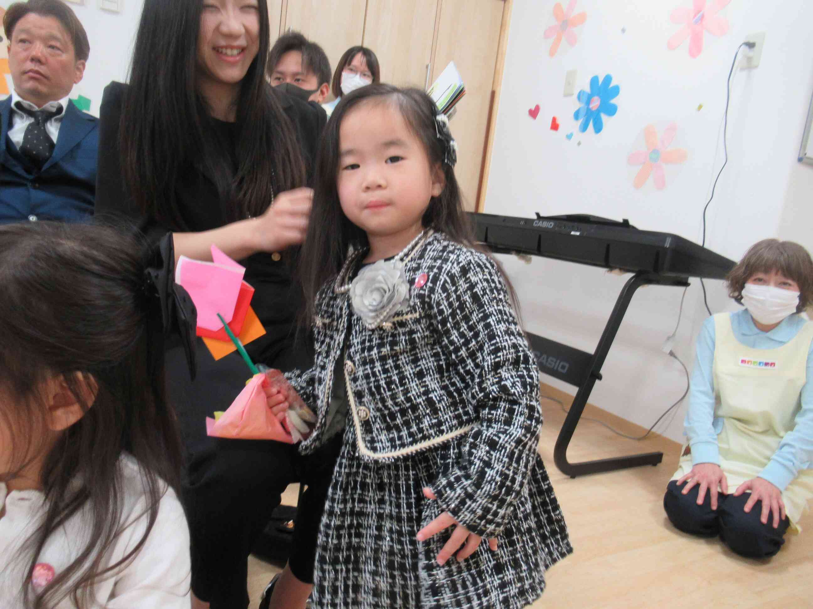 お母さんと一緒にパチリ