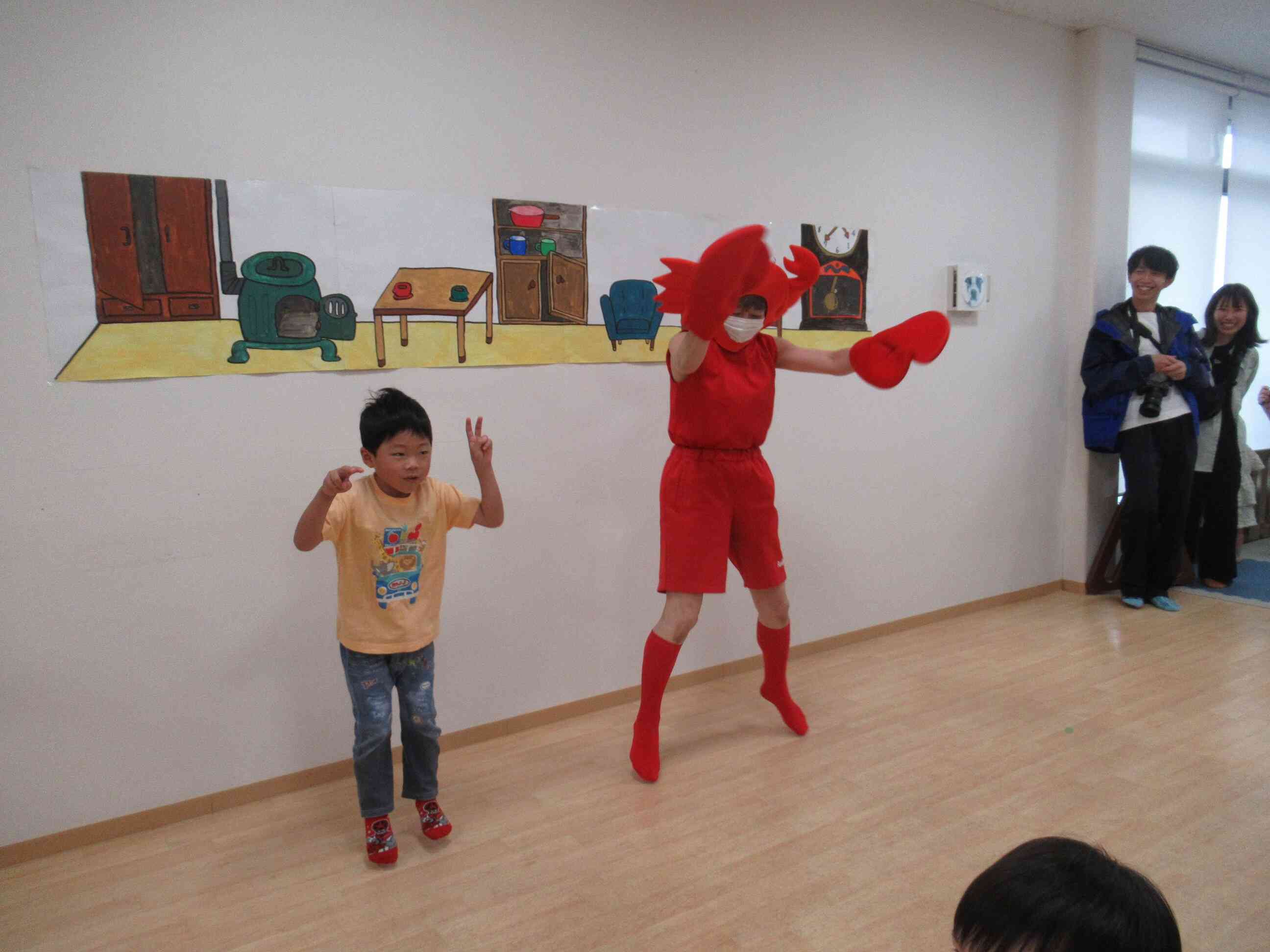 お兄ちゃんも一緒に踊ってくれました