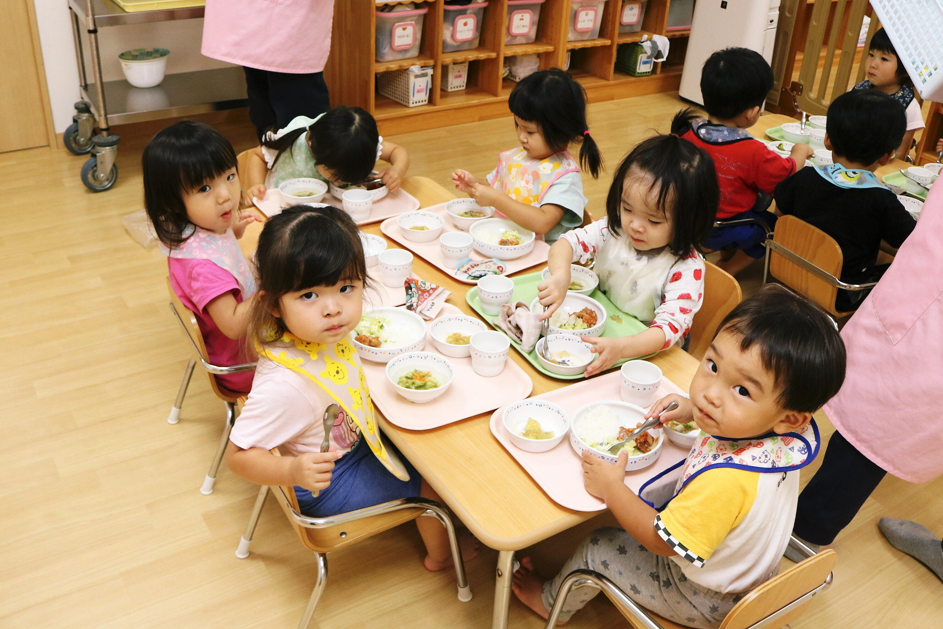 みんなで一緒に食べるとおいしいね～