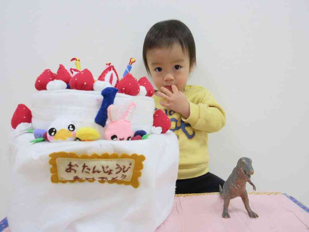 恐竜くんと一緒にパシャリ!