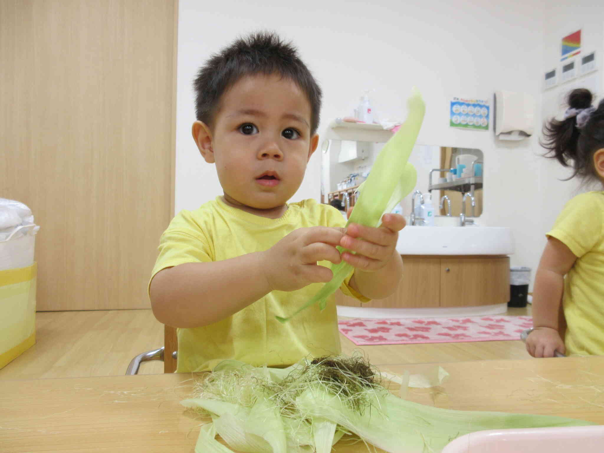 いっぱい　むいたよ！
