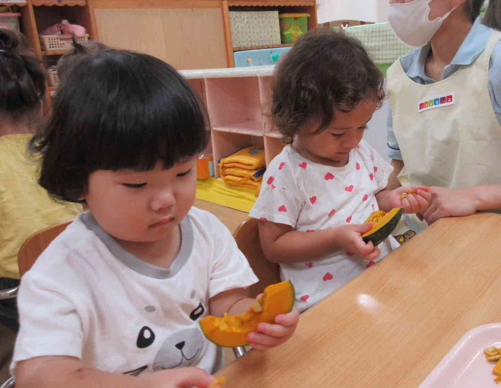 かぼちゃの種をとろう‼