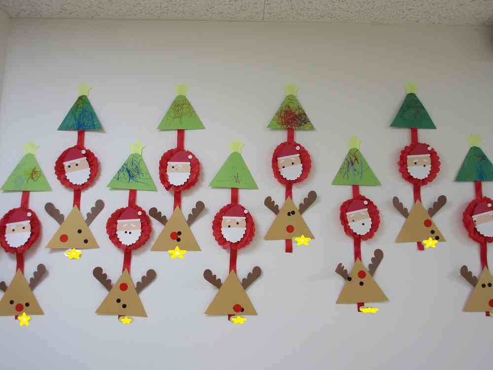 かわいいクリスマス飾りの完成♪