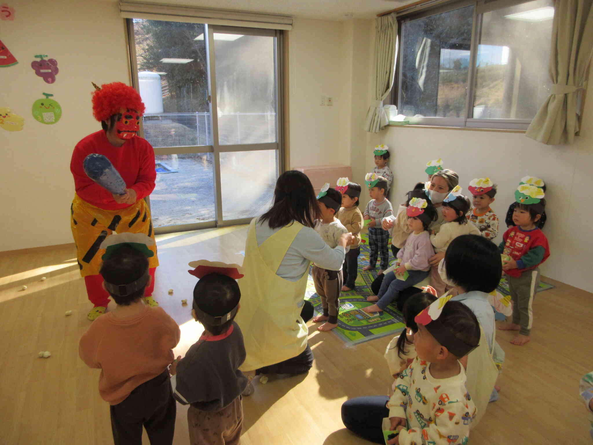 恐いけど気になる・・・（あひる組）