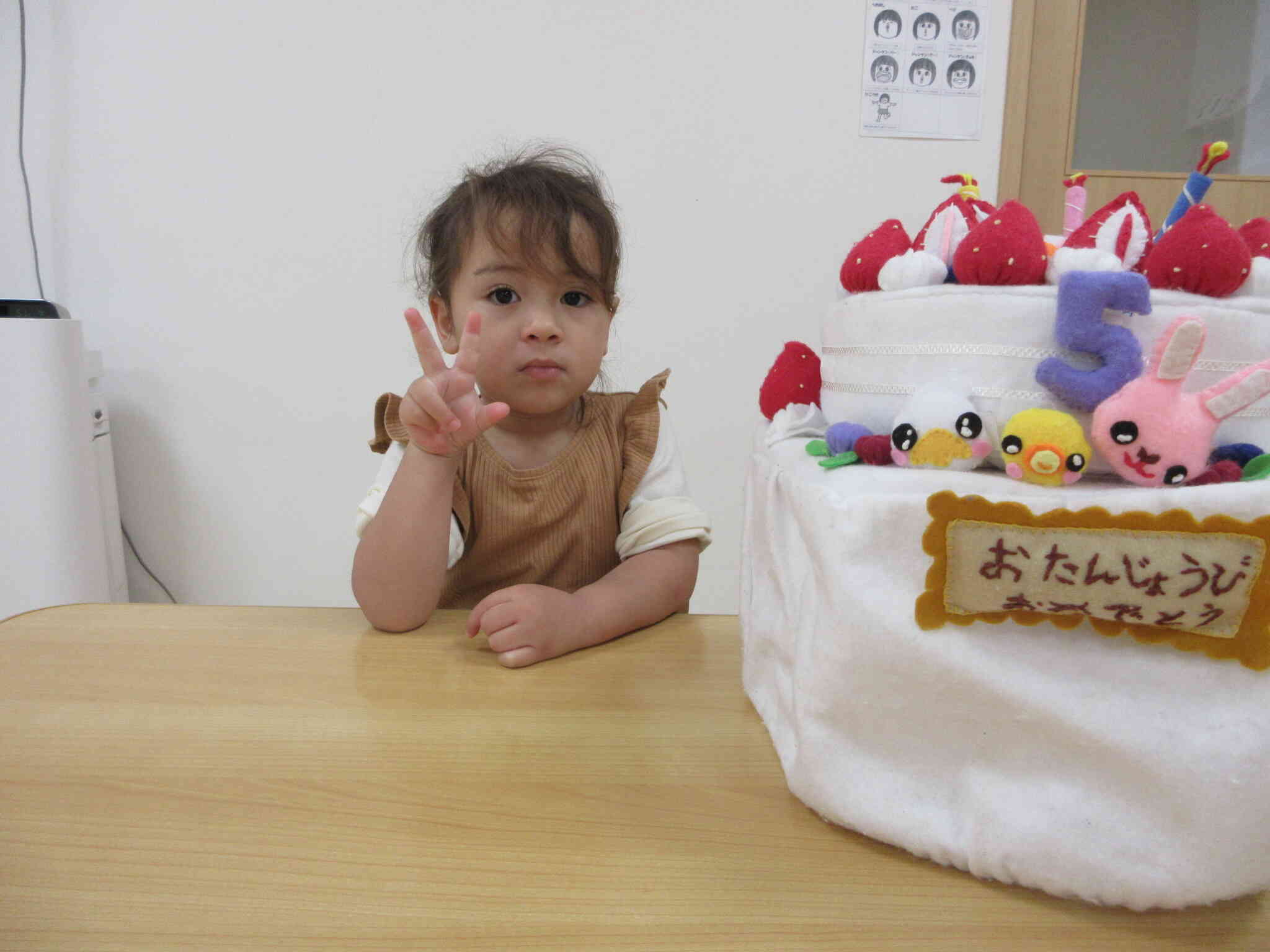 ２歳のお誕生児