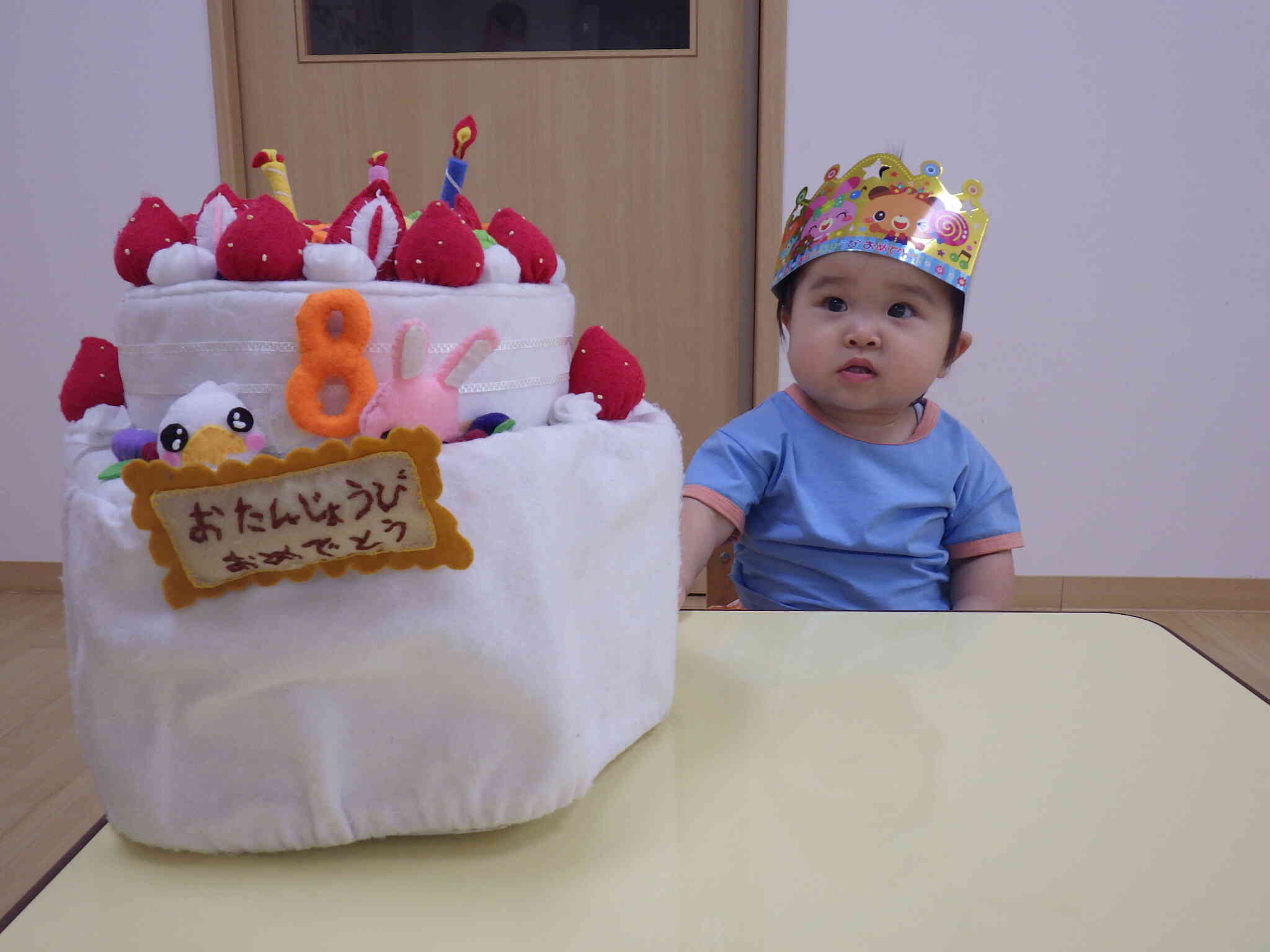 ０歳児の誕生児♪　１歳になりました～