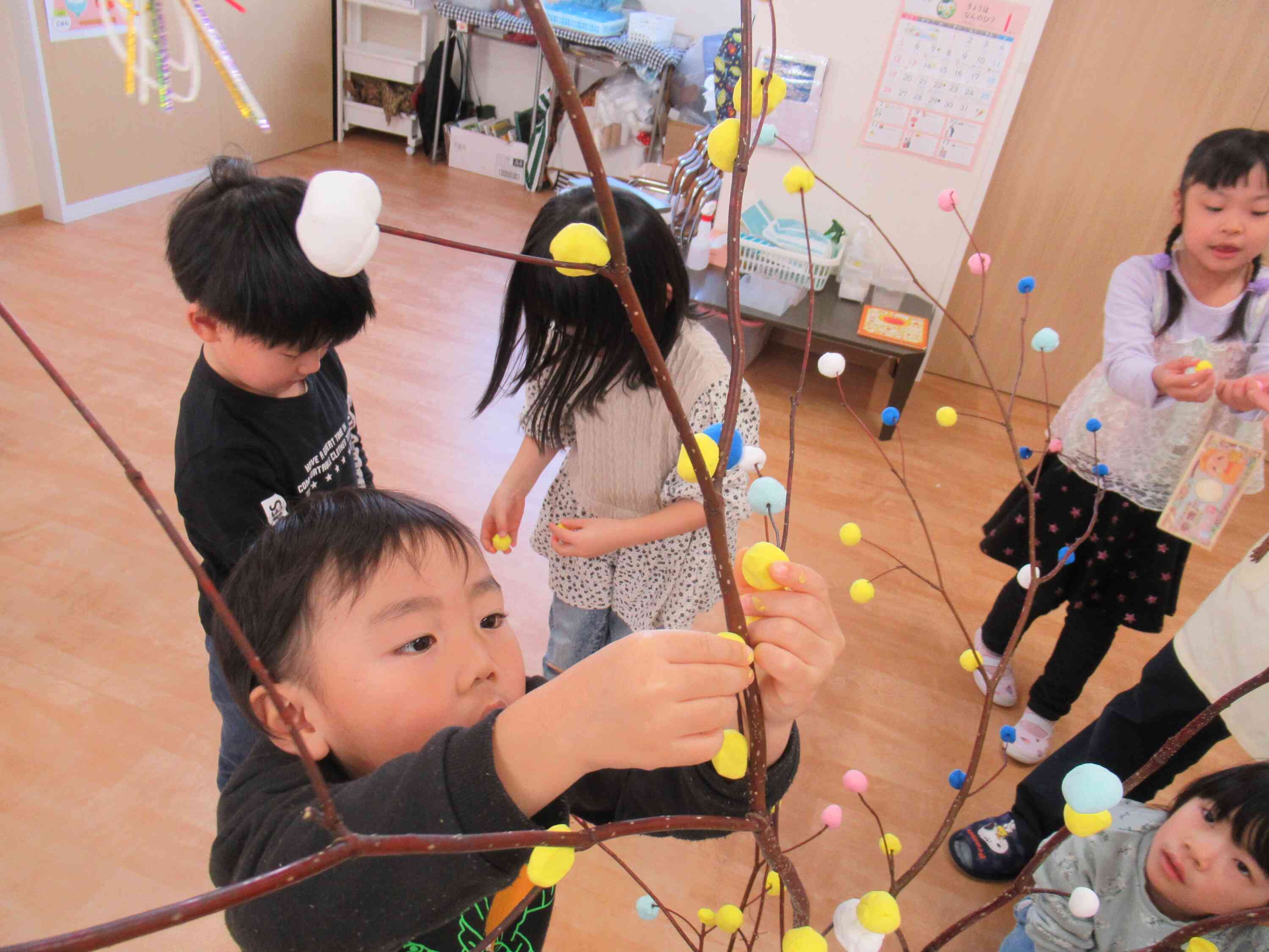 飾りつけも、カラフルになっていく様子も楽しかったね！
