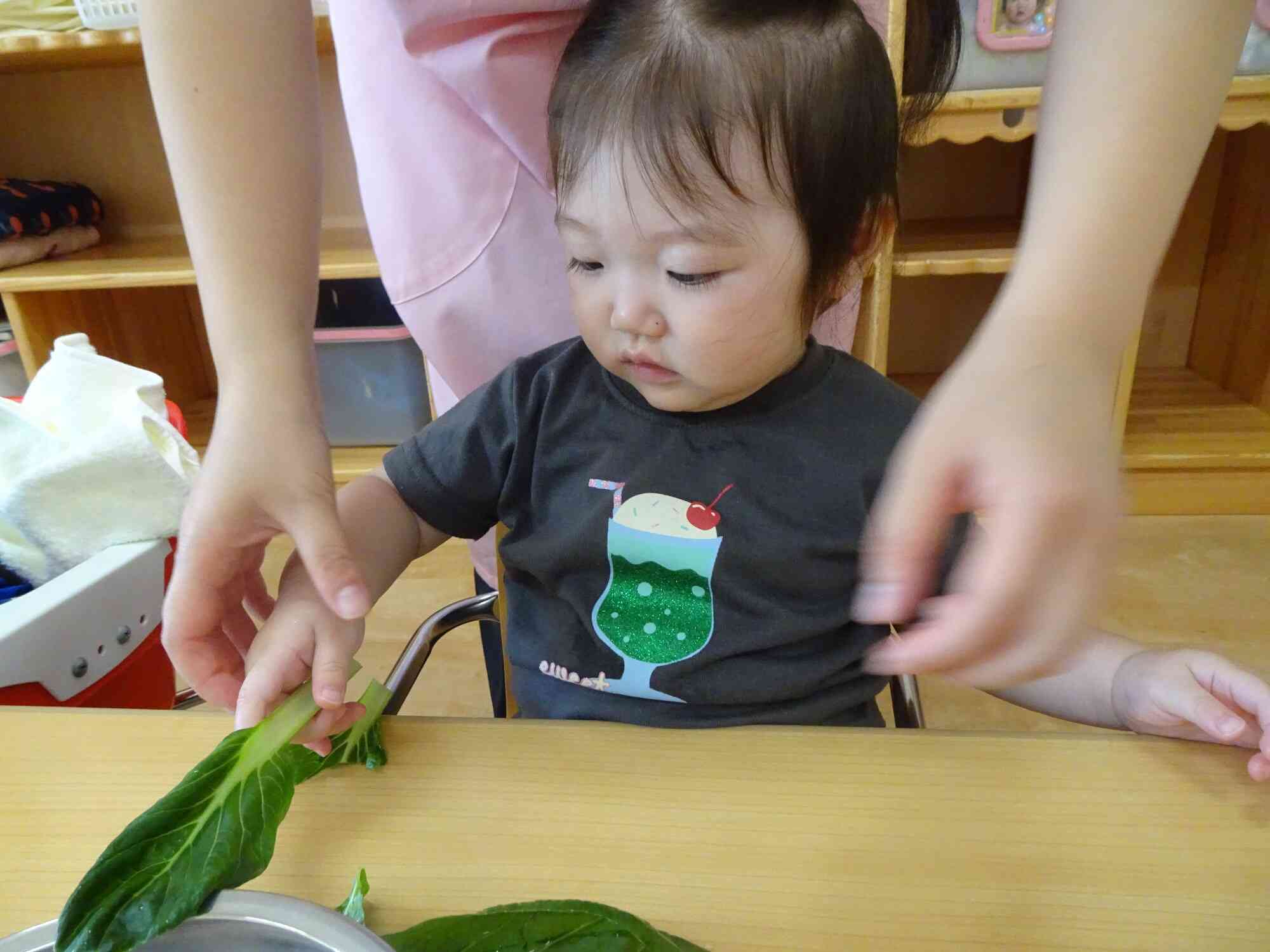 頑張ってちぎるよ！