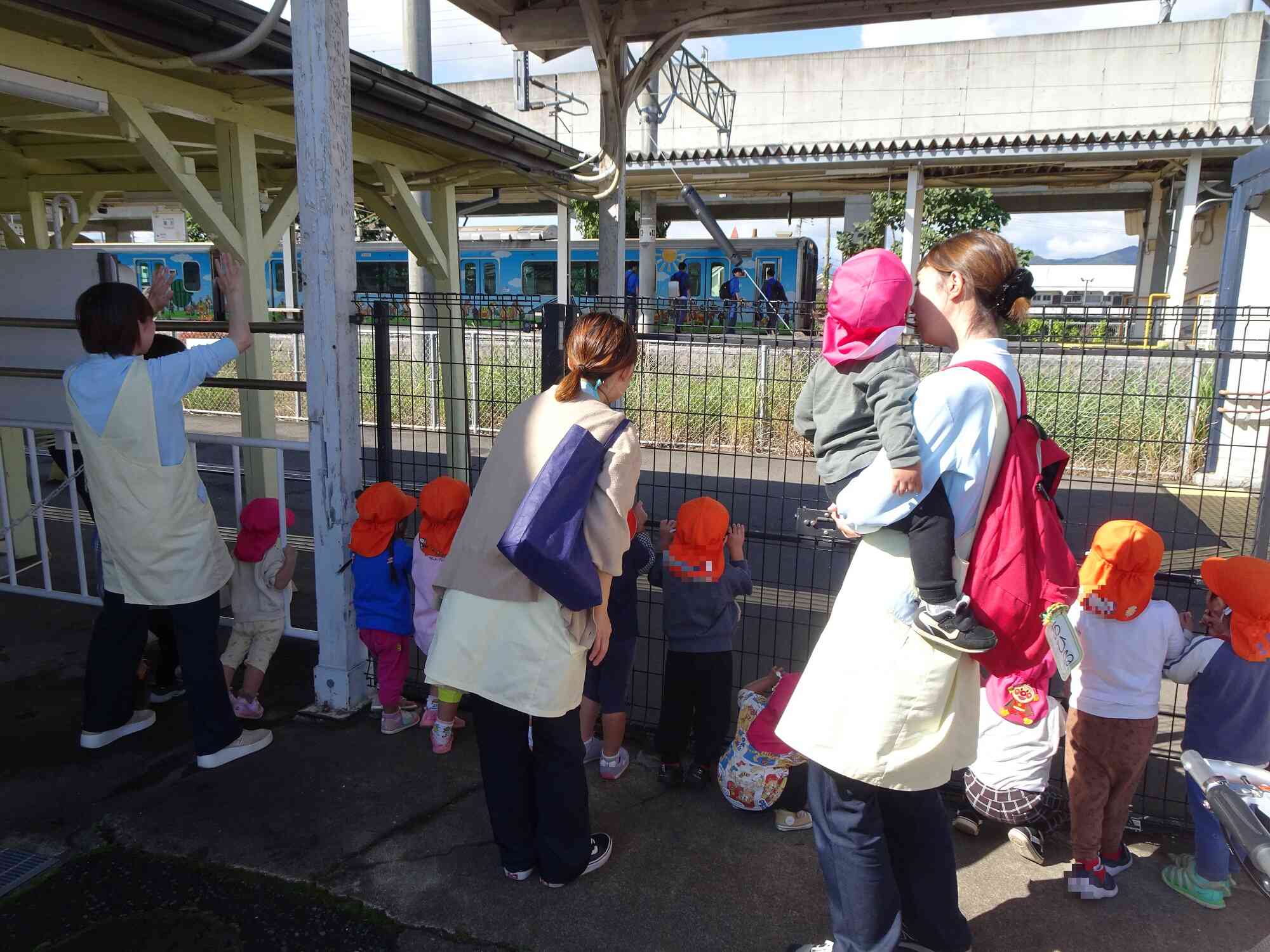 帰りは電車も見ることができました