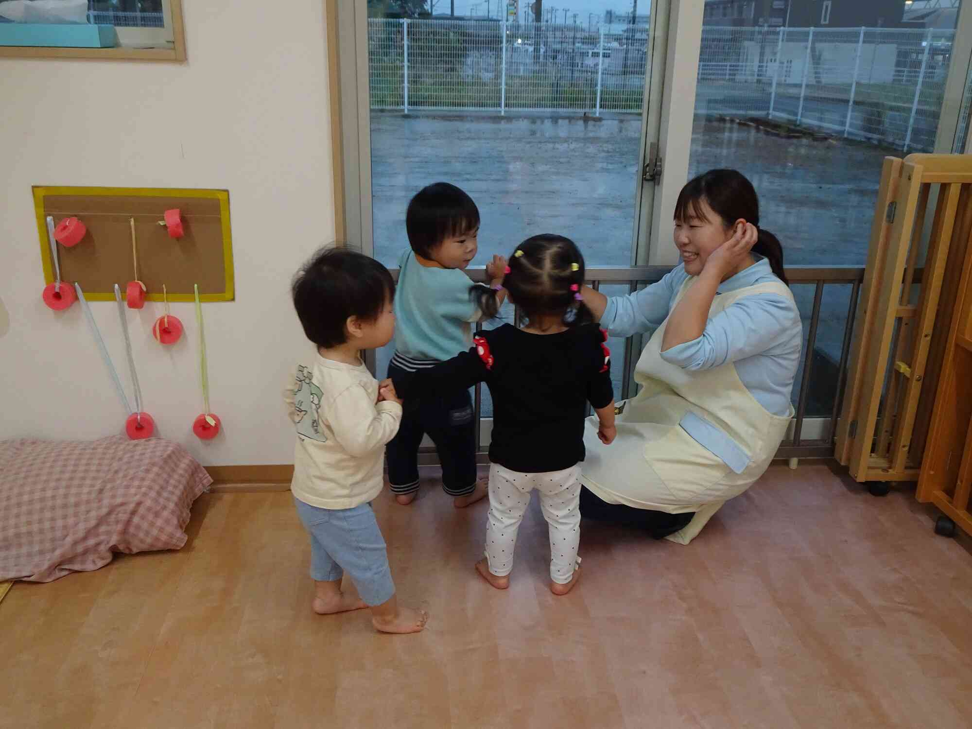 みんなで雨の音を聞いたよ