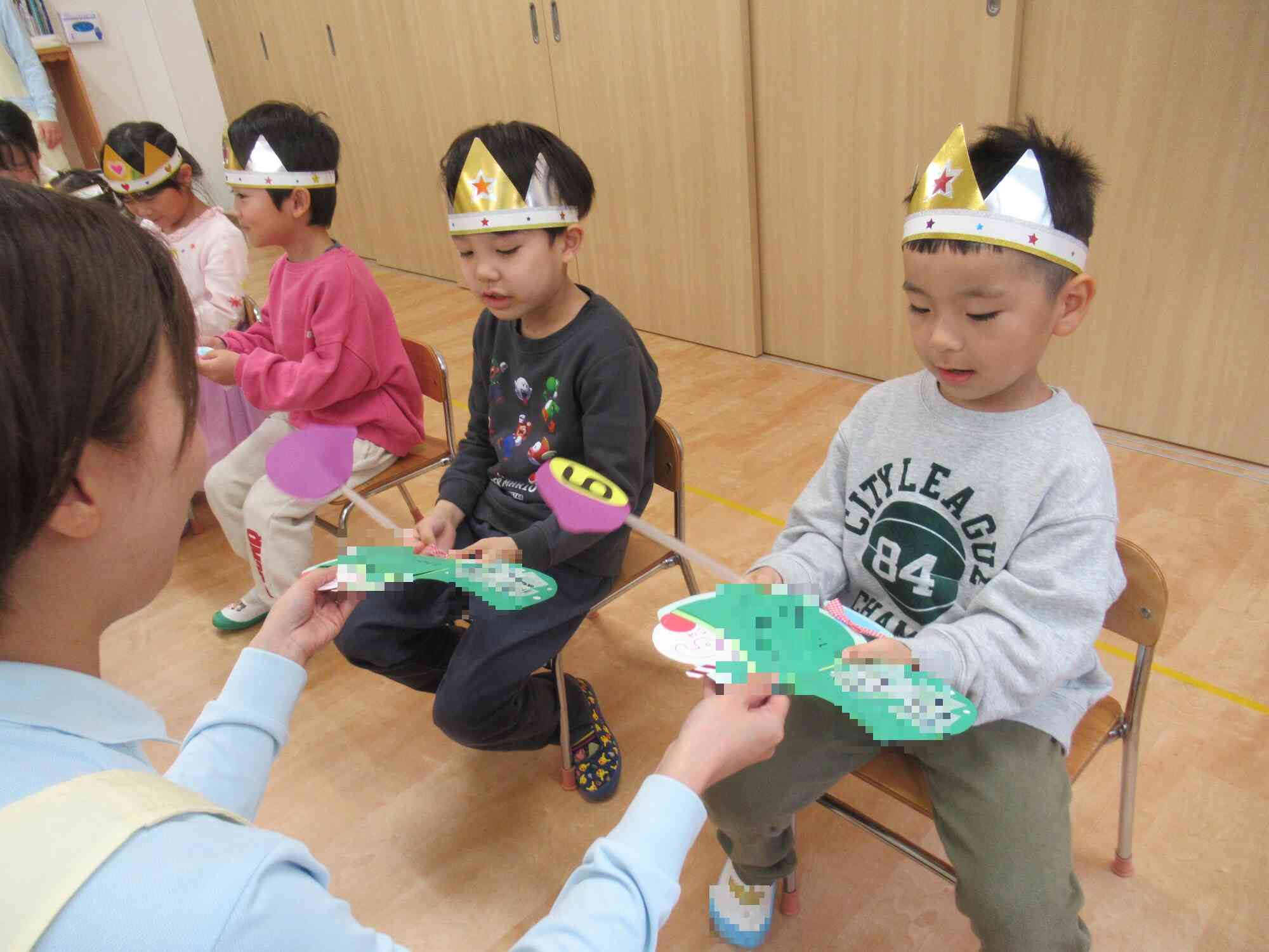 誕生カードににっこり