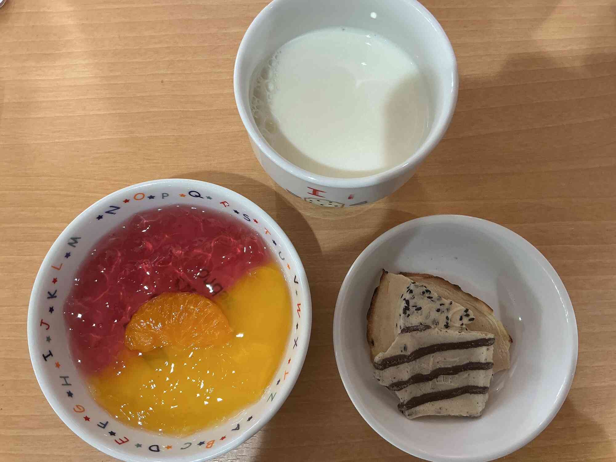 おやつのメニューです