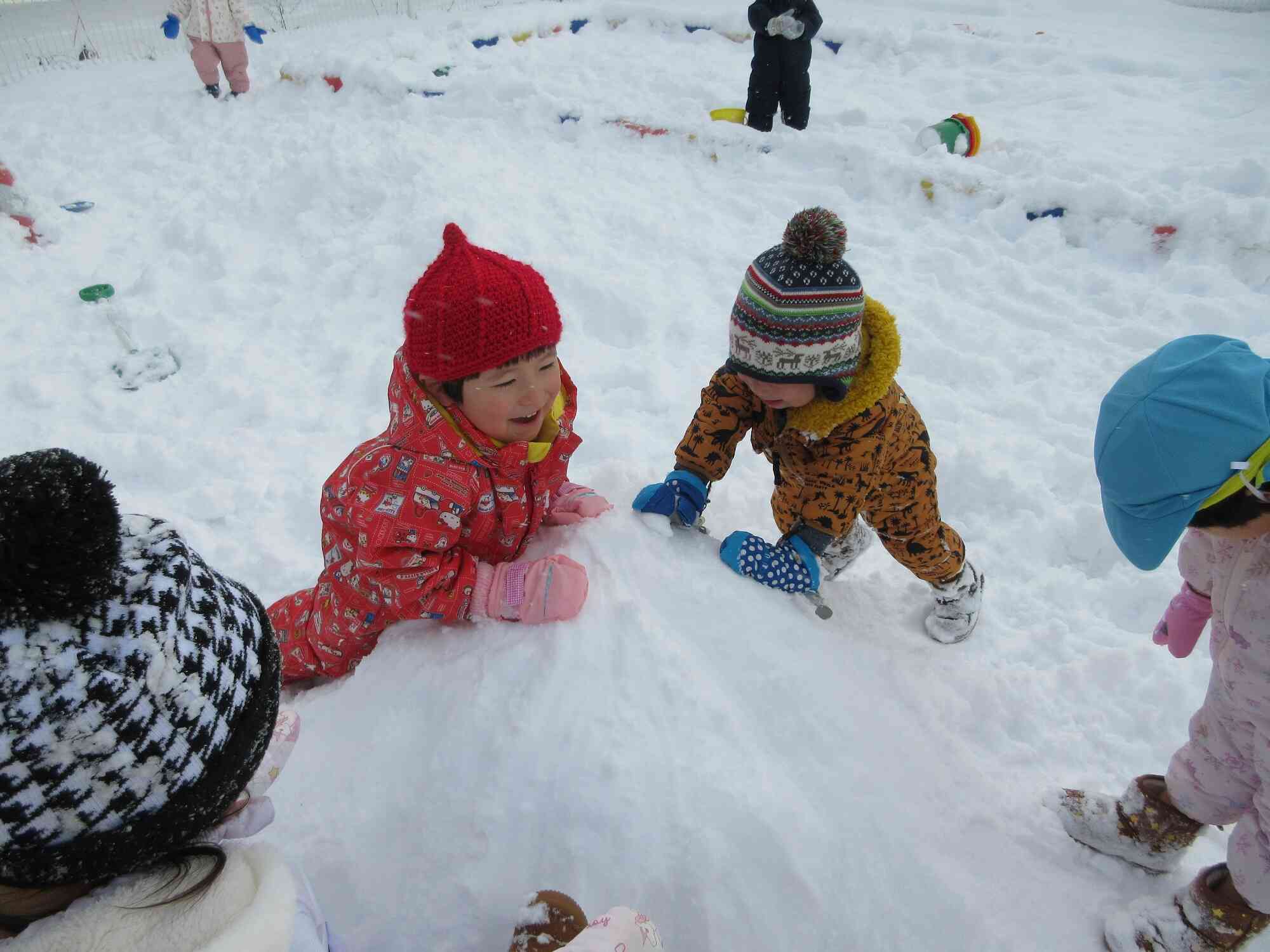 待ちに待った雪遊び！